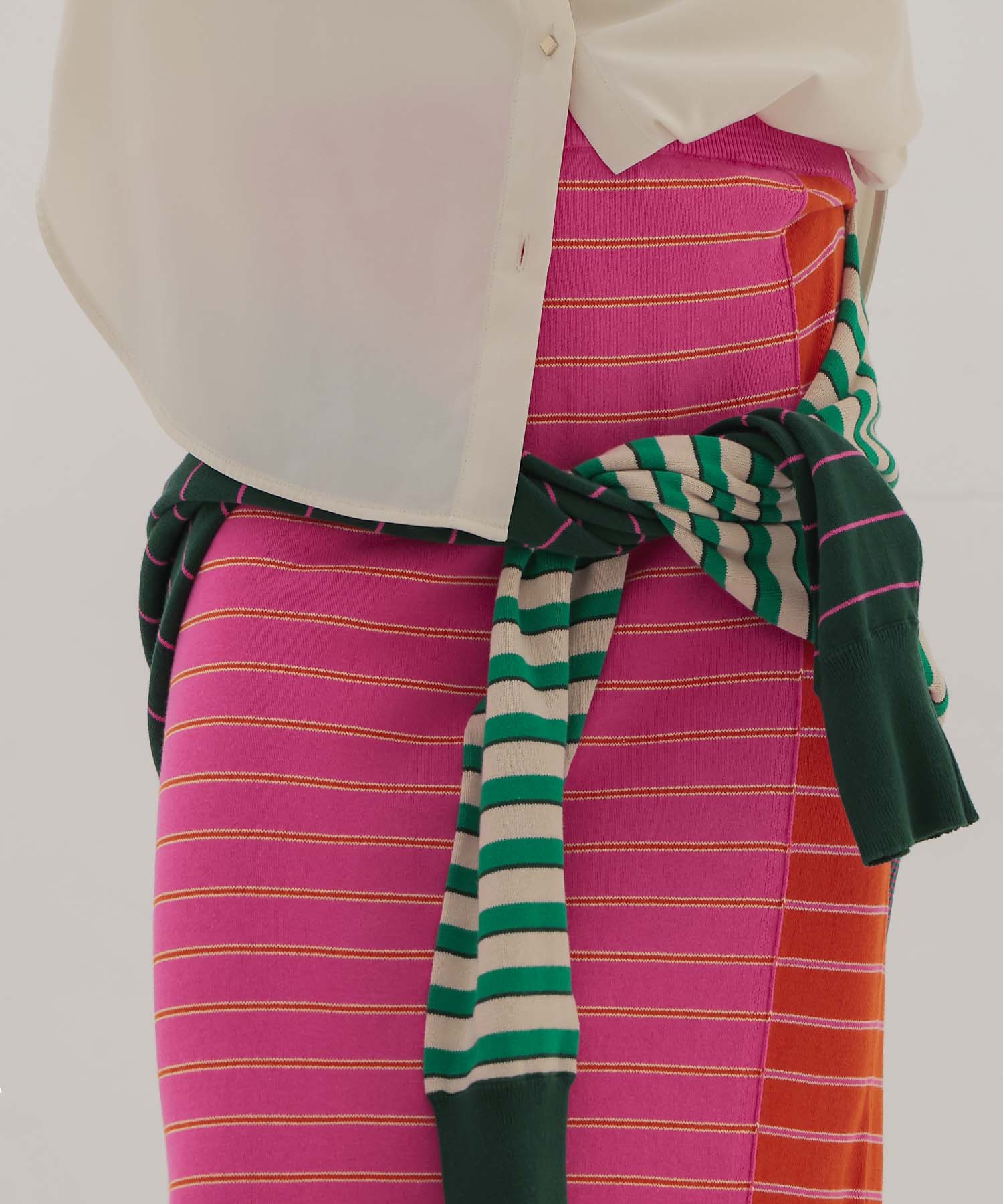 ＜VENIT＞CRAZY BORDER DRESS