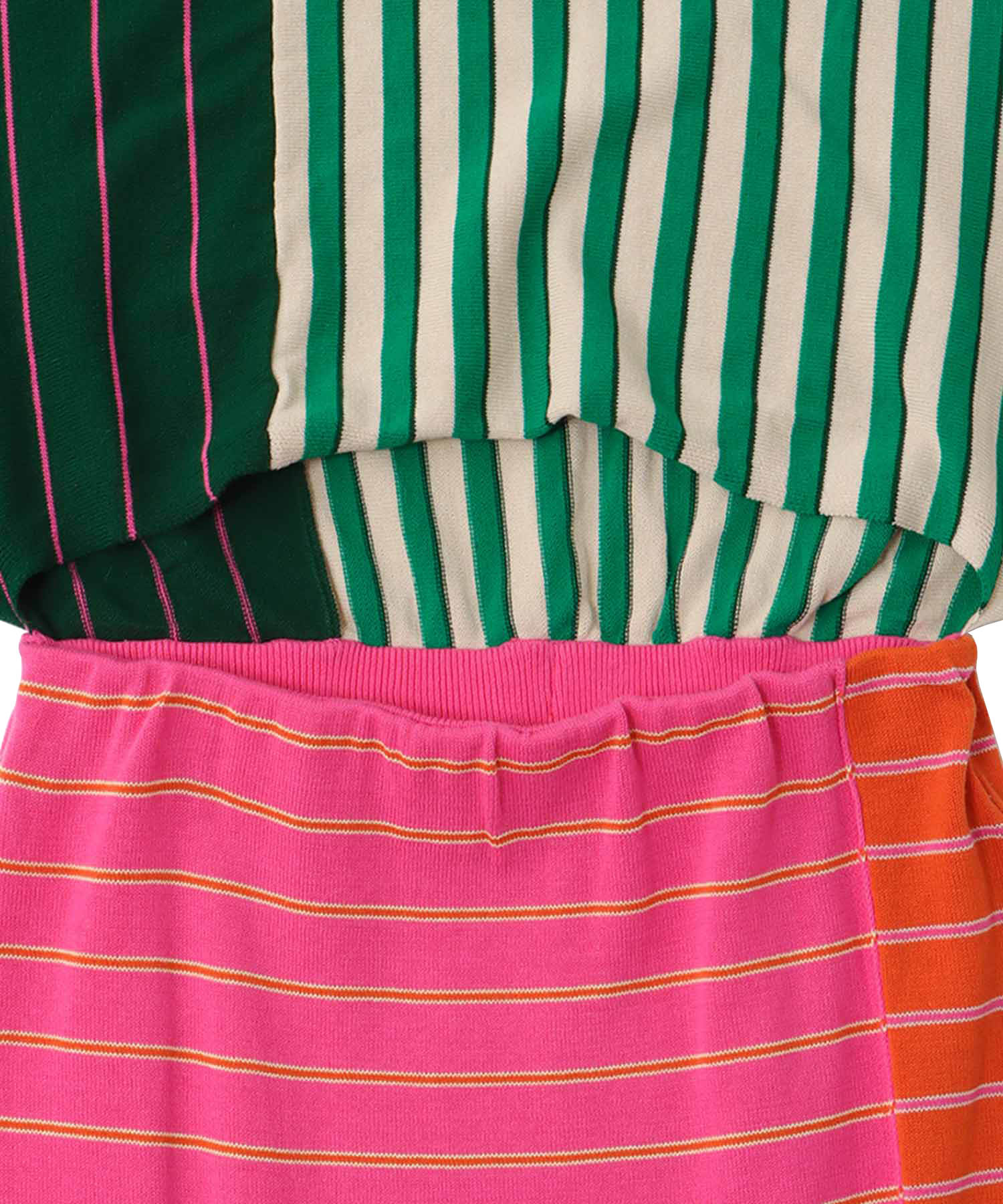 ＜VENIT＞CRAZY BORDER DRESS