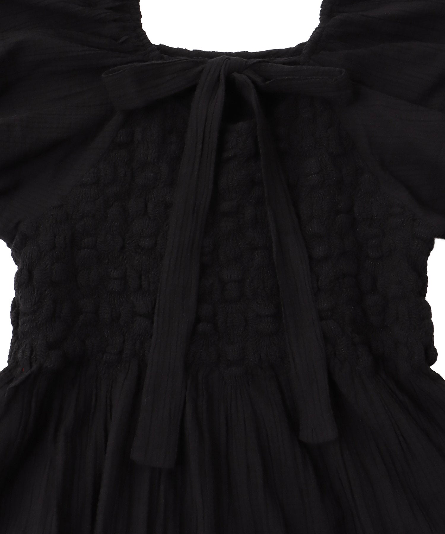 ＜VENIT＞SMOCKING CHECK DRESS