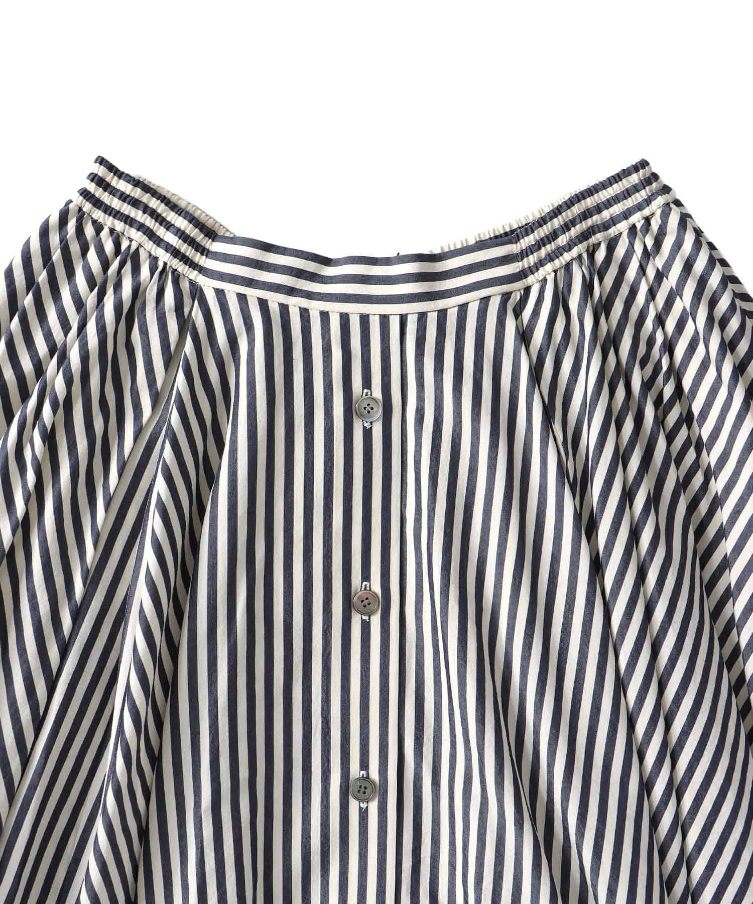 ＜VENIT＞COTTON CUPRA STRIPE SKIRT