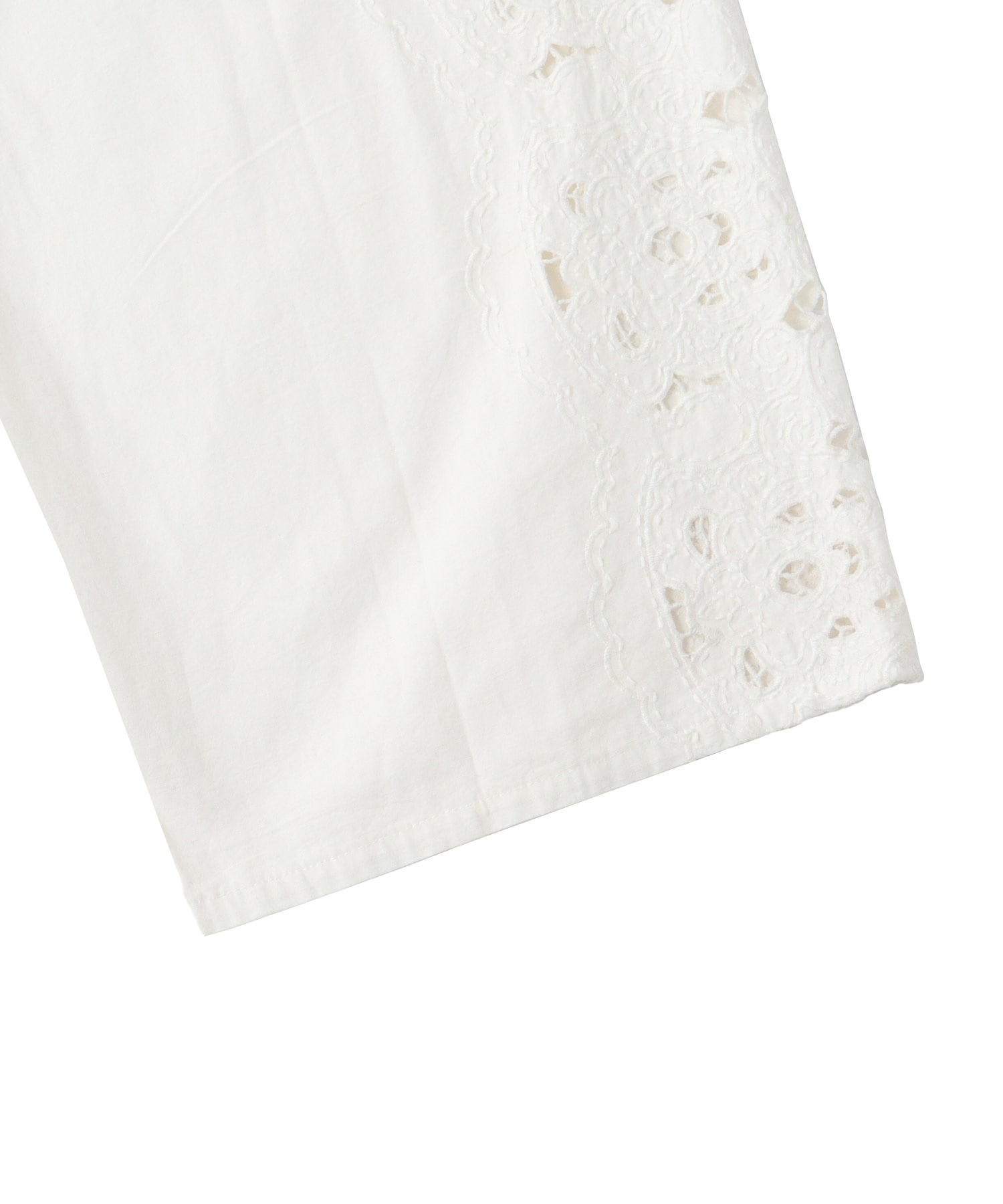 〔お家で試着〕＜VENIT＞CUT WORK LACE EMBROIDERY PANTS