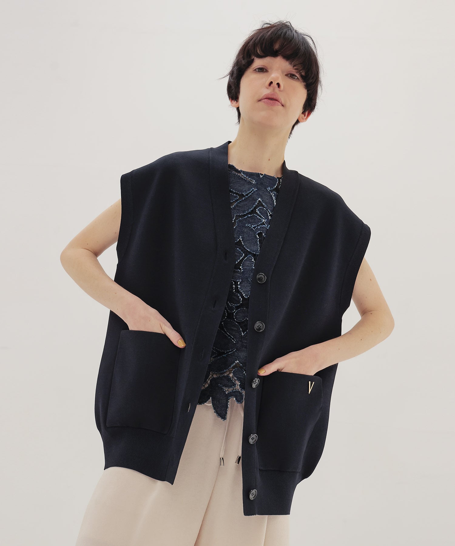 ＜VENIT＞HIGH TWIST VEST