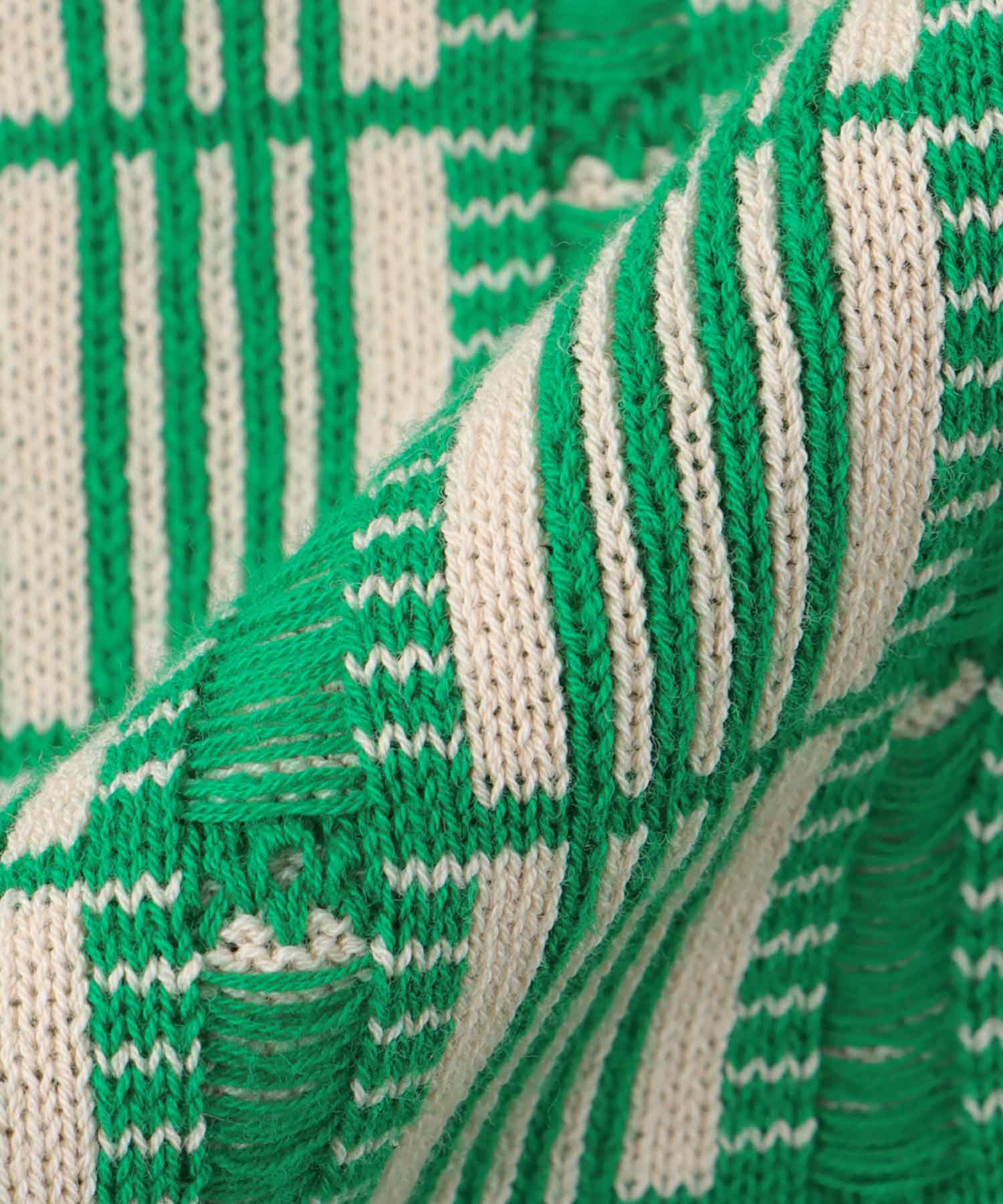 〔お家で試着〕＜VENIT＞RETRO JACQUARD KNIT TANK