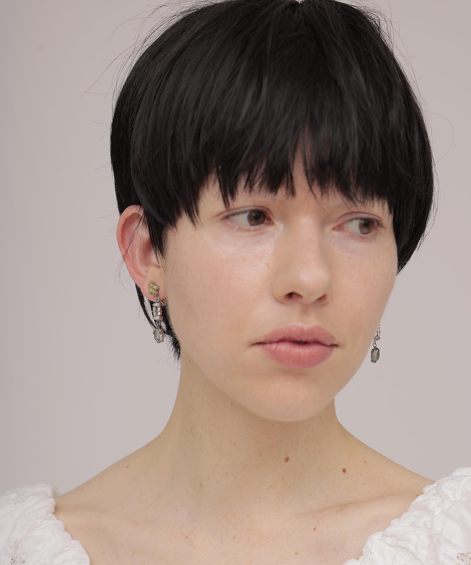 ＜ADER.bijoux＞LIGNE DE FUITE mix earring