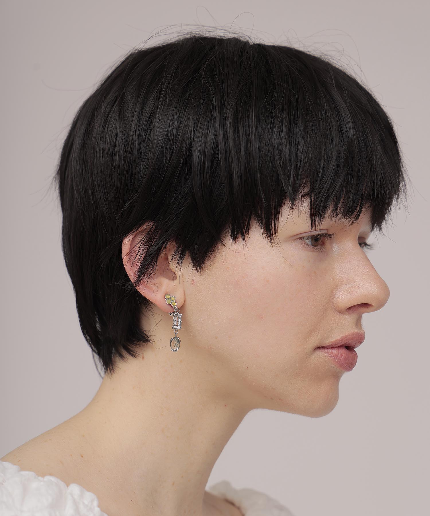 ＜ADER.bijoux＞LIGNE DE FUITE mix earring