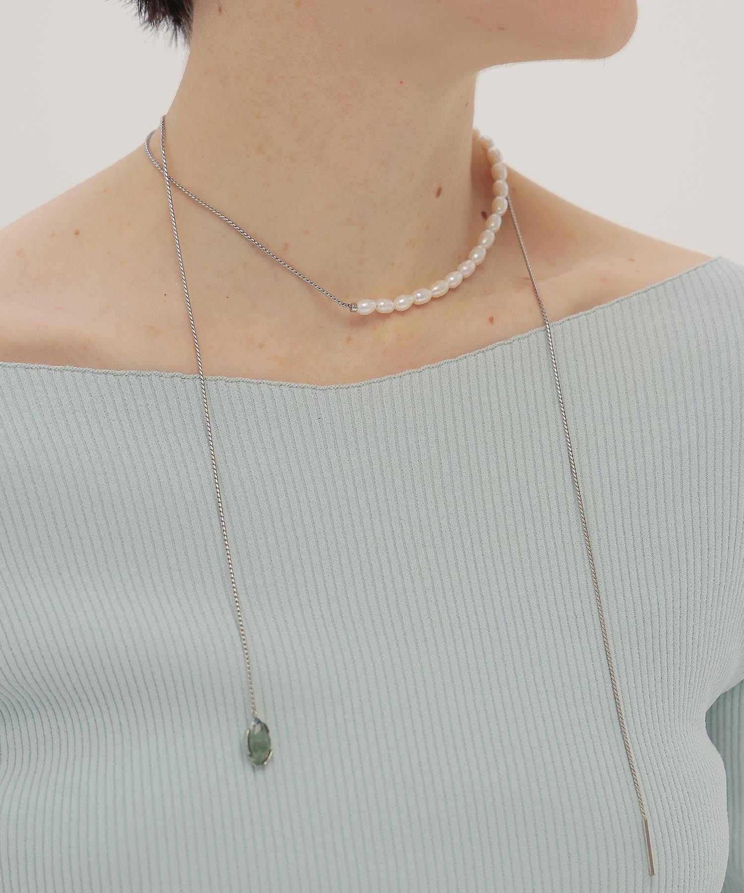 ＜ADER.bijoux＞LIGNE DE FUITE pearl raliet