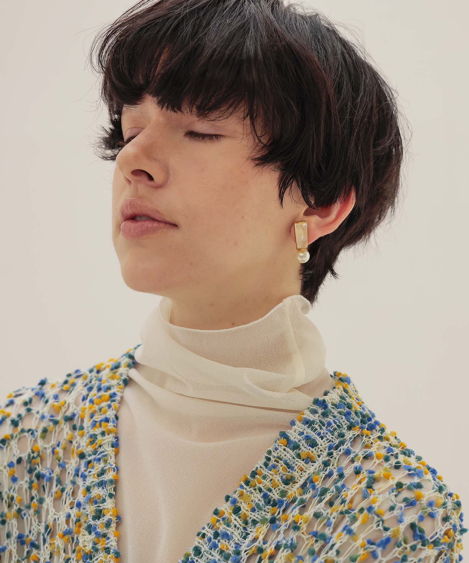 ＜ADER.bijoux＞MARGE pearl 2way pierce