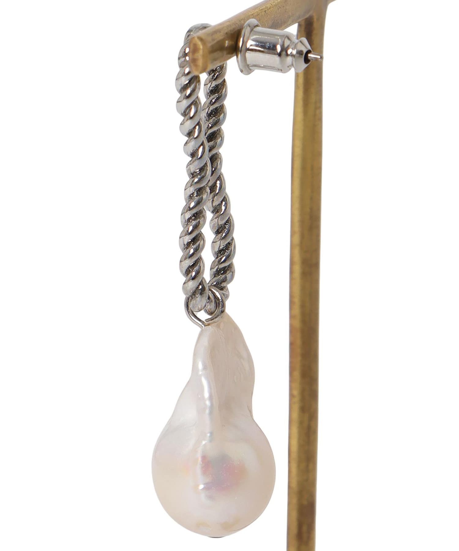 ＜ADER.bijoux＞TORSION pearl pierce