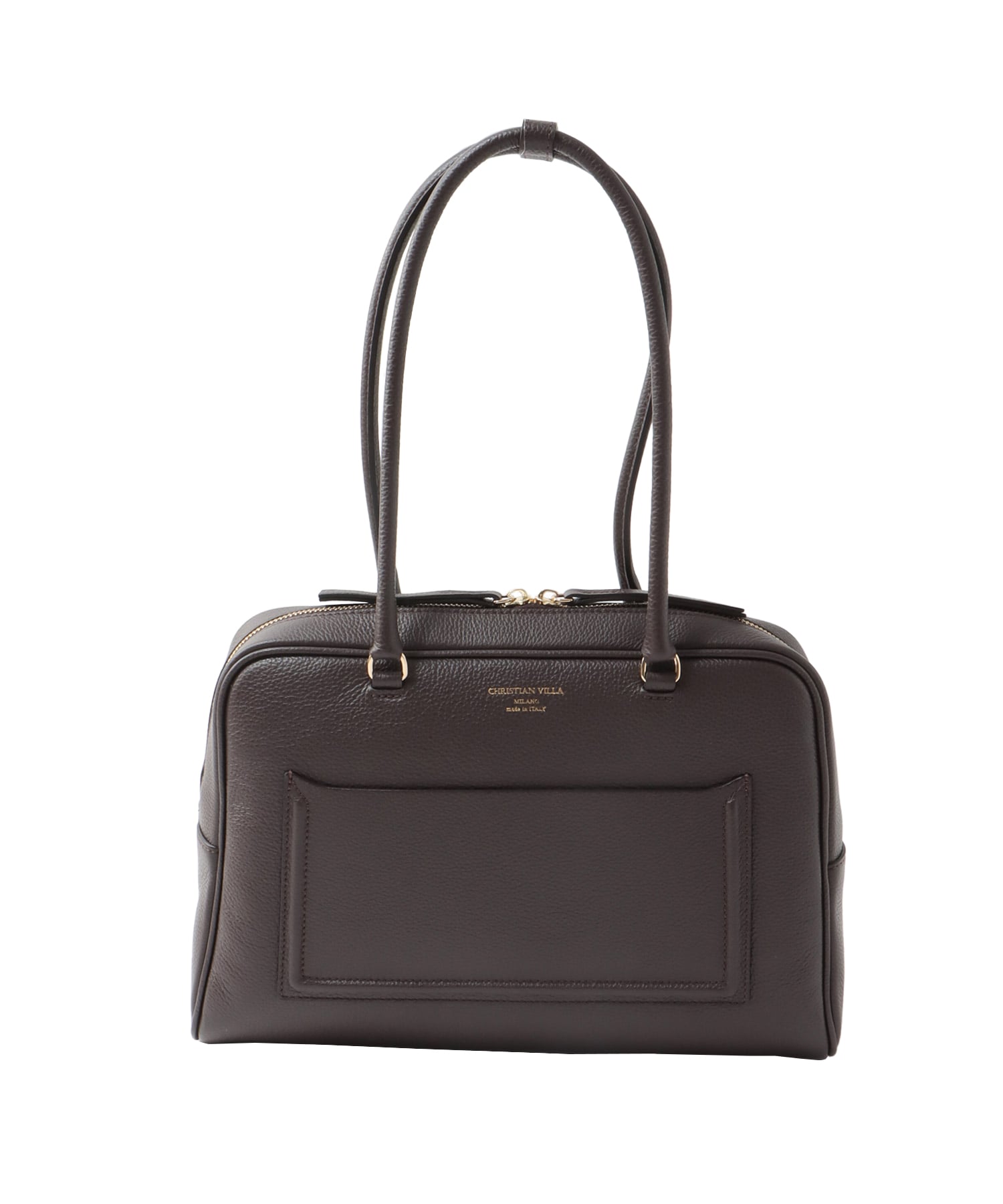 ＜CHRISTIAN VILLA＞boston leather bag