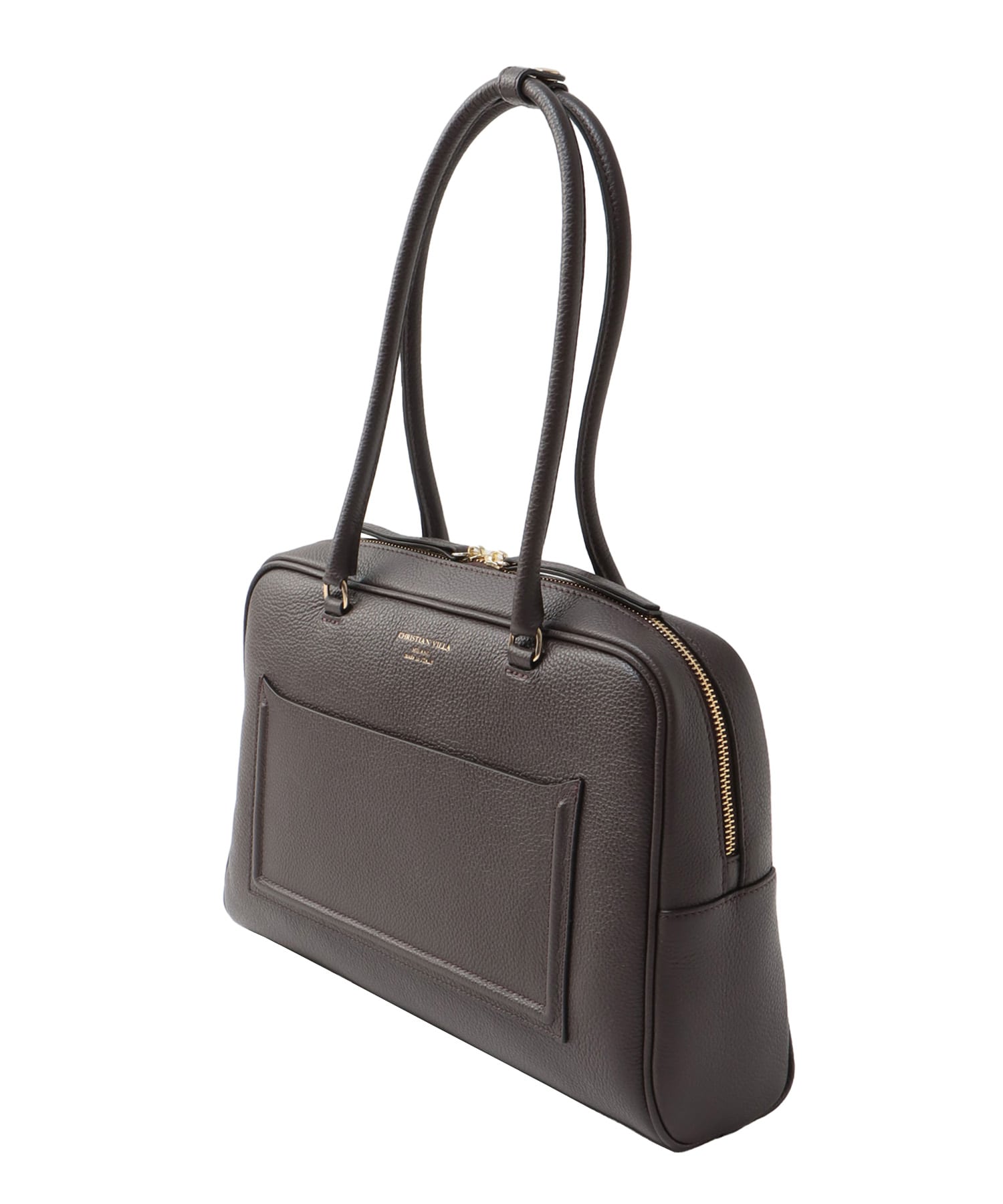 ＜CHRISTIAN VILLA＞boston leather bag