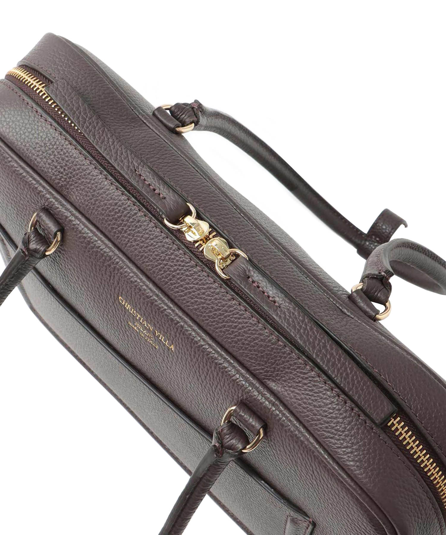 ＜CHRISTIAN VILLA＞boston leather bag