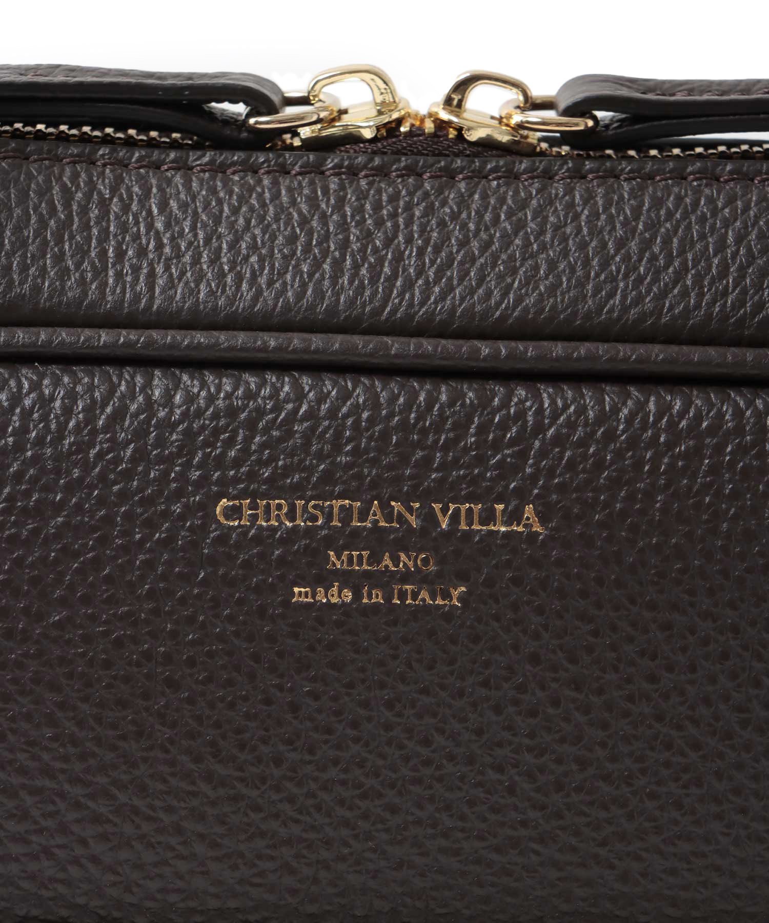 ＜CHRISTIAN VILLA＞boston leather bag