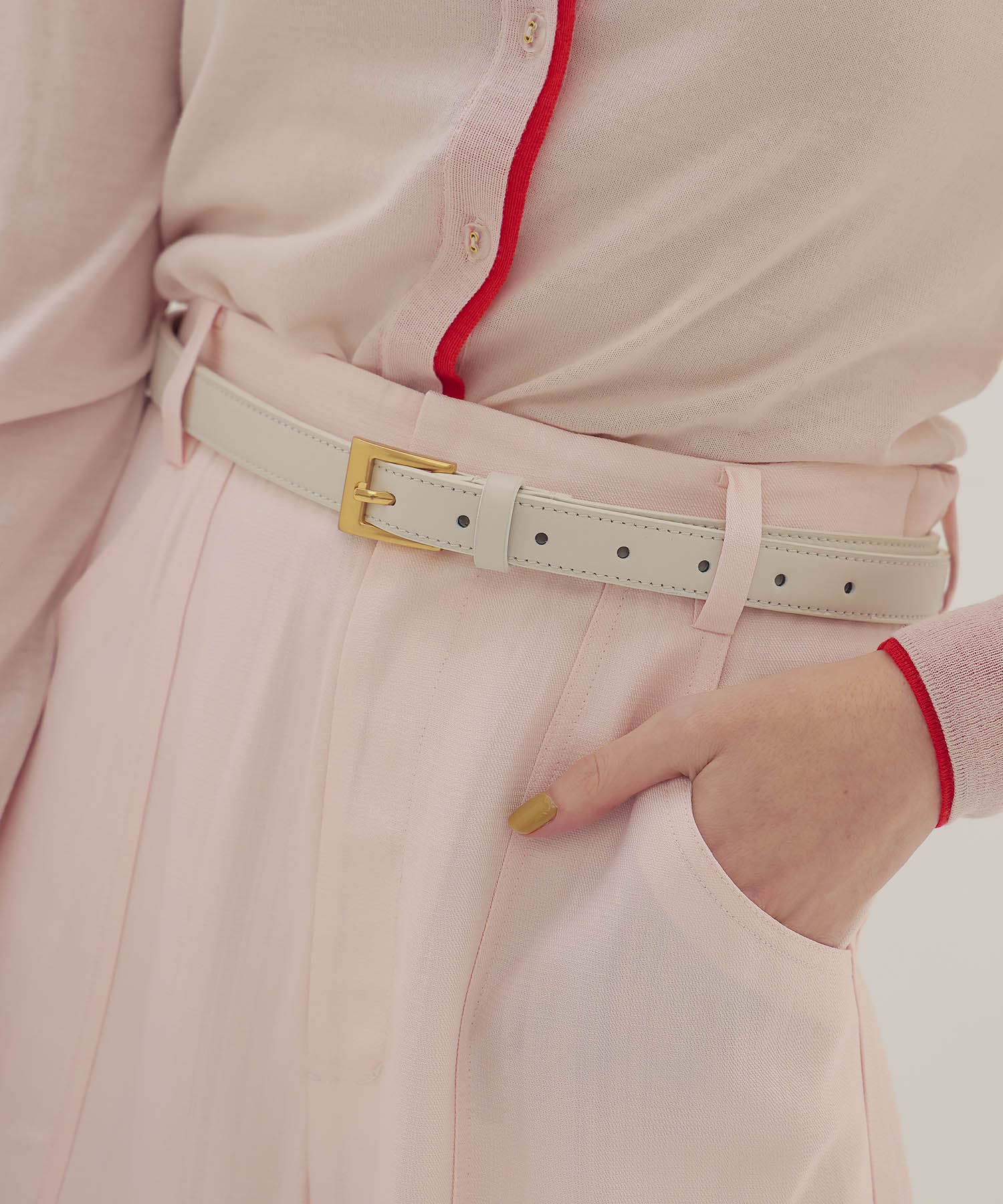 ＜CHRISTIAN VILLA＞2.0 leather belt