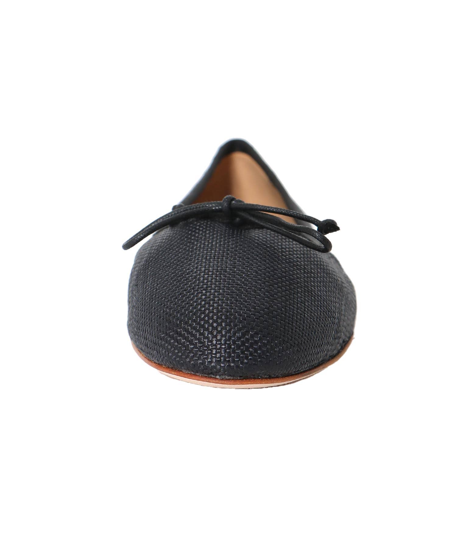 ＜FABIO RUSCONI＞lino ballerina shoes