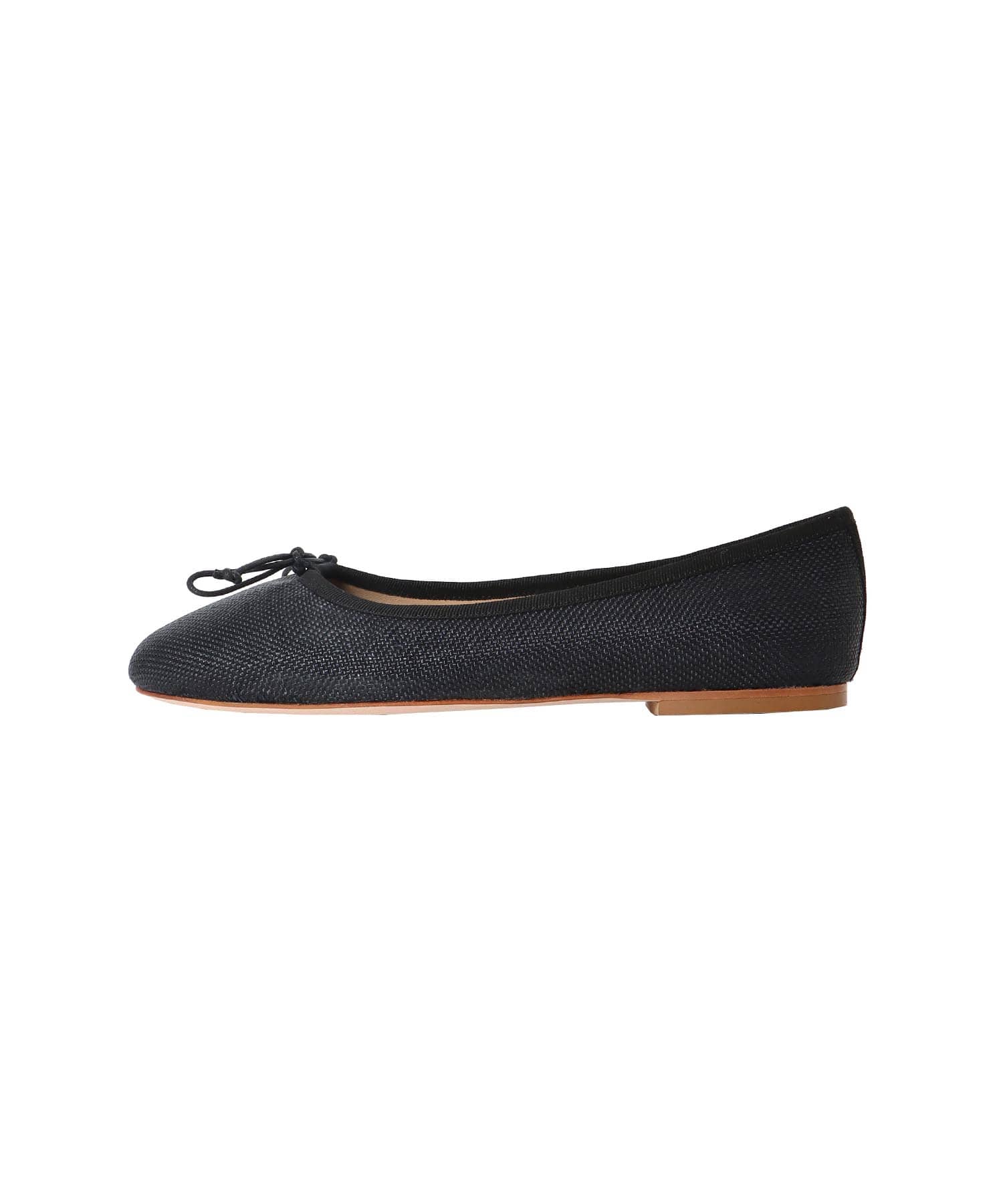 ＜FABIO RUSCONI＞lino ballerina shoes