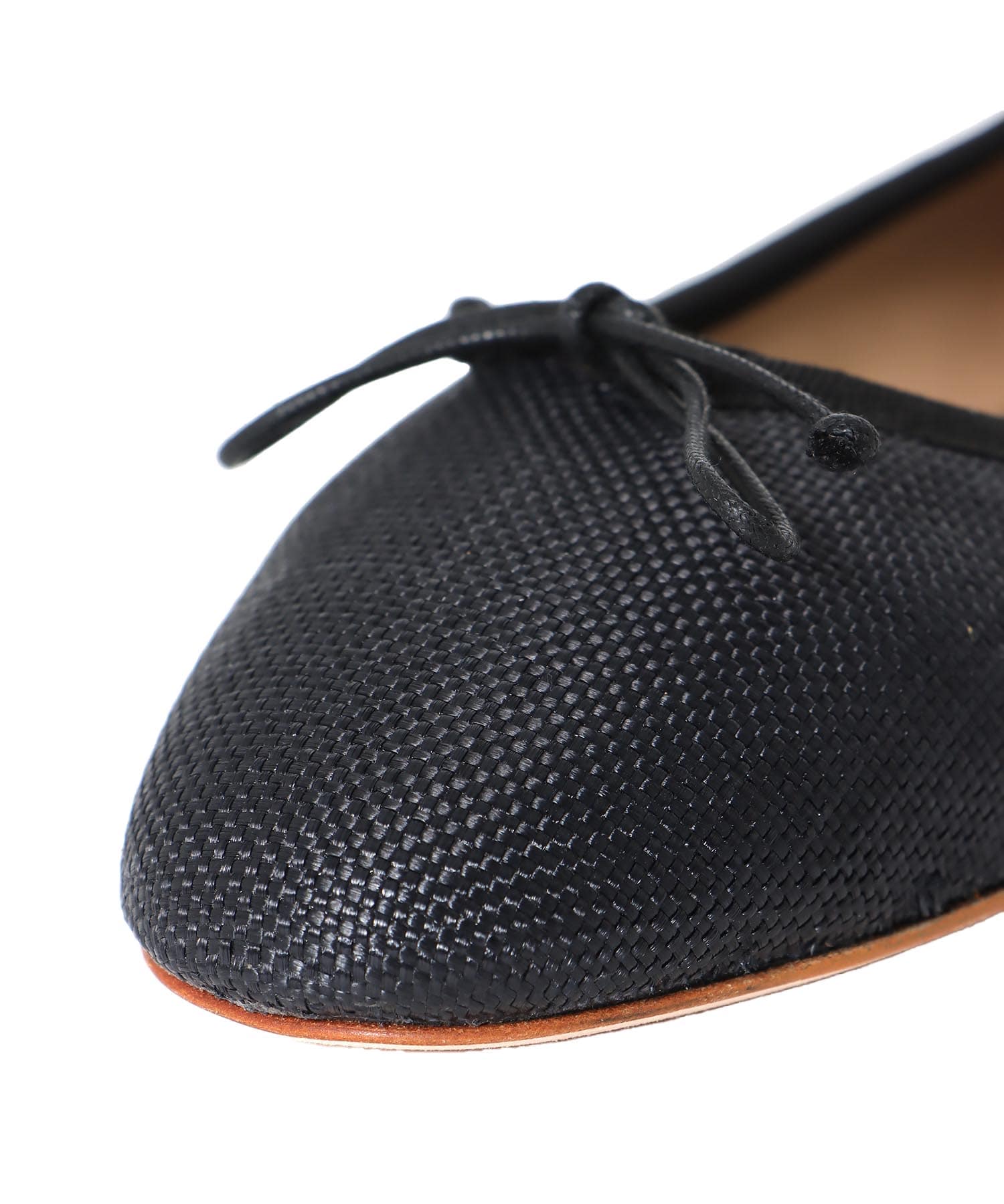 ＜FABIO RUSCONI＞lino ballerina shoes