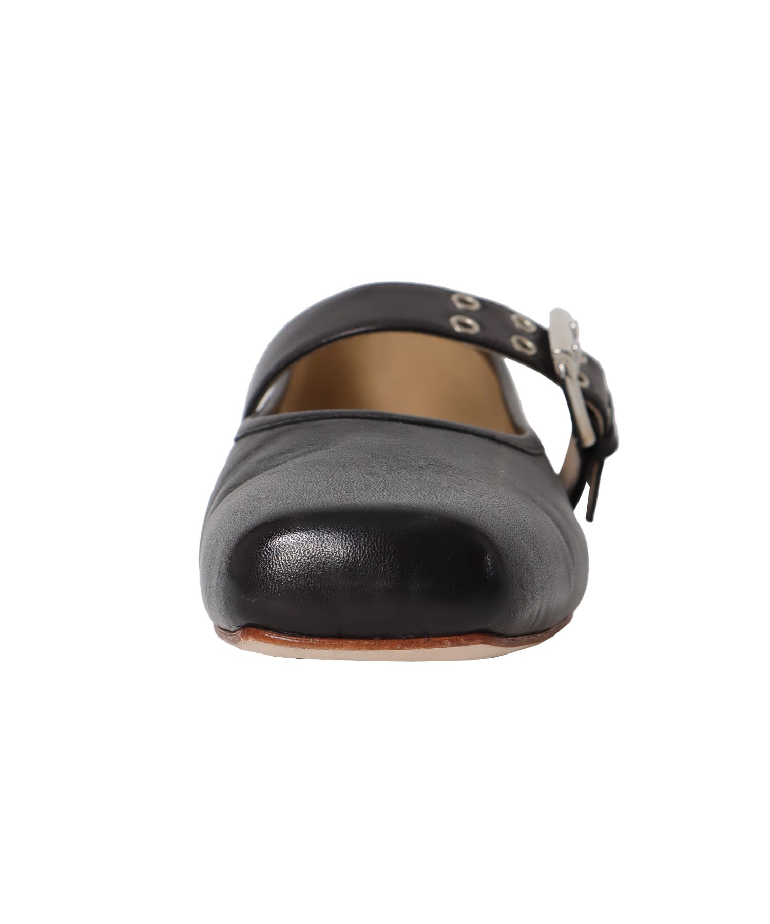 ＜FABIO RUSCONI＞metal buckle mary jane