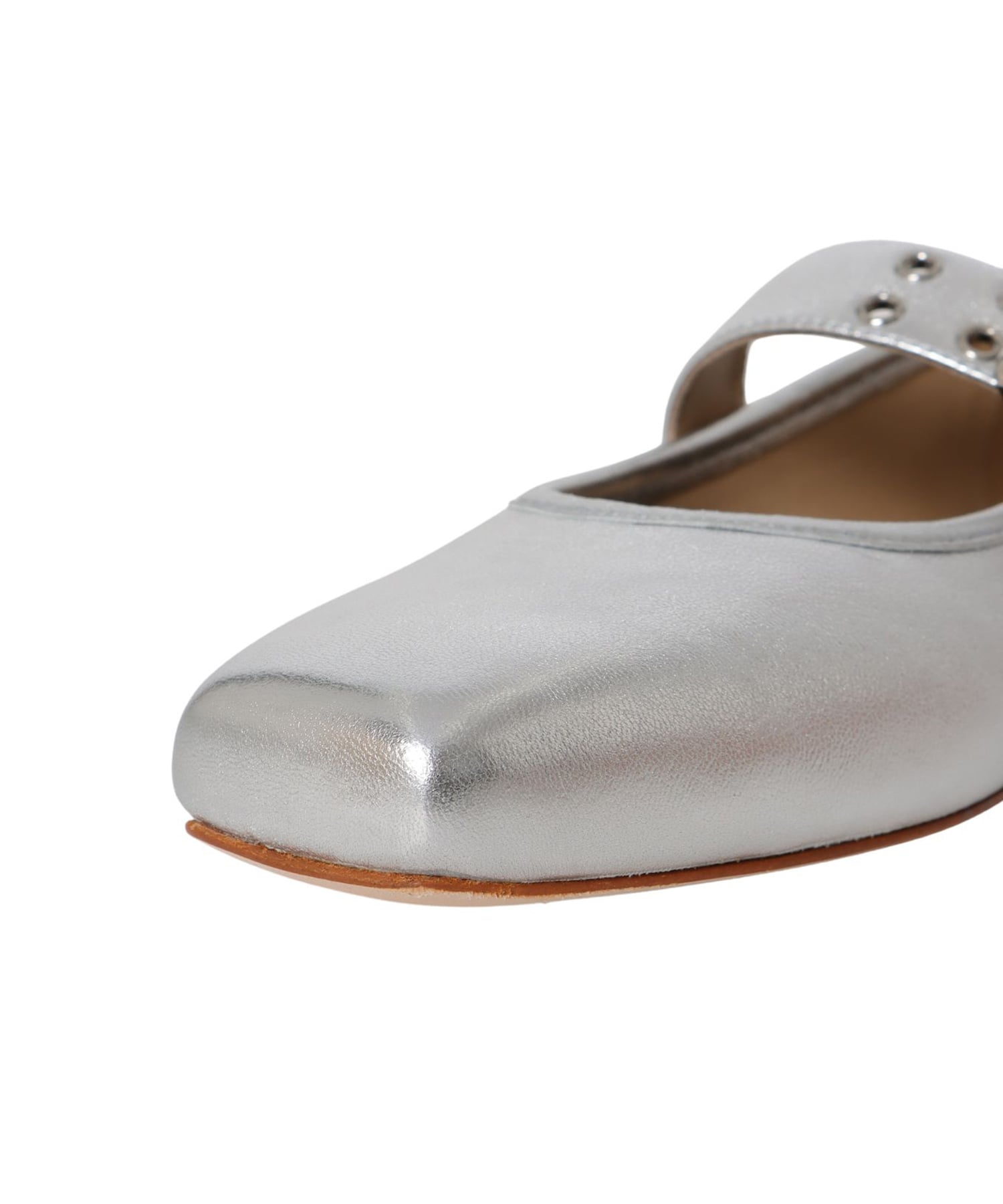 ＜FABIO RUSCONI＞metal buckle mary jane