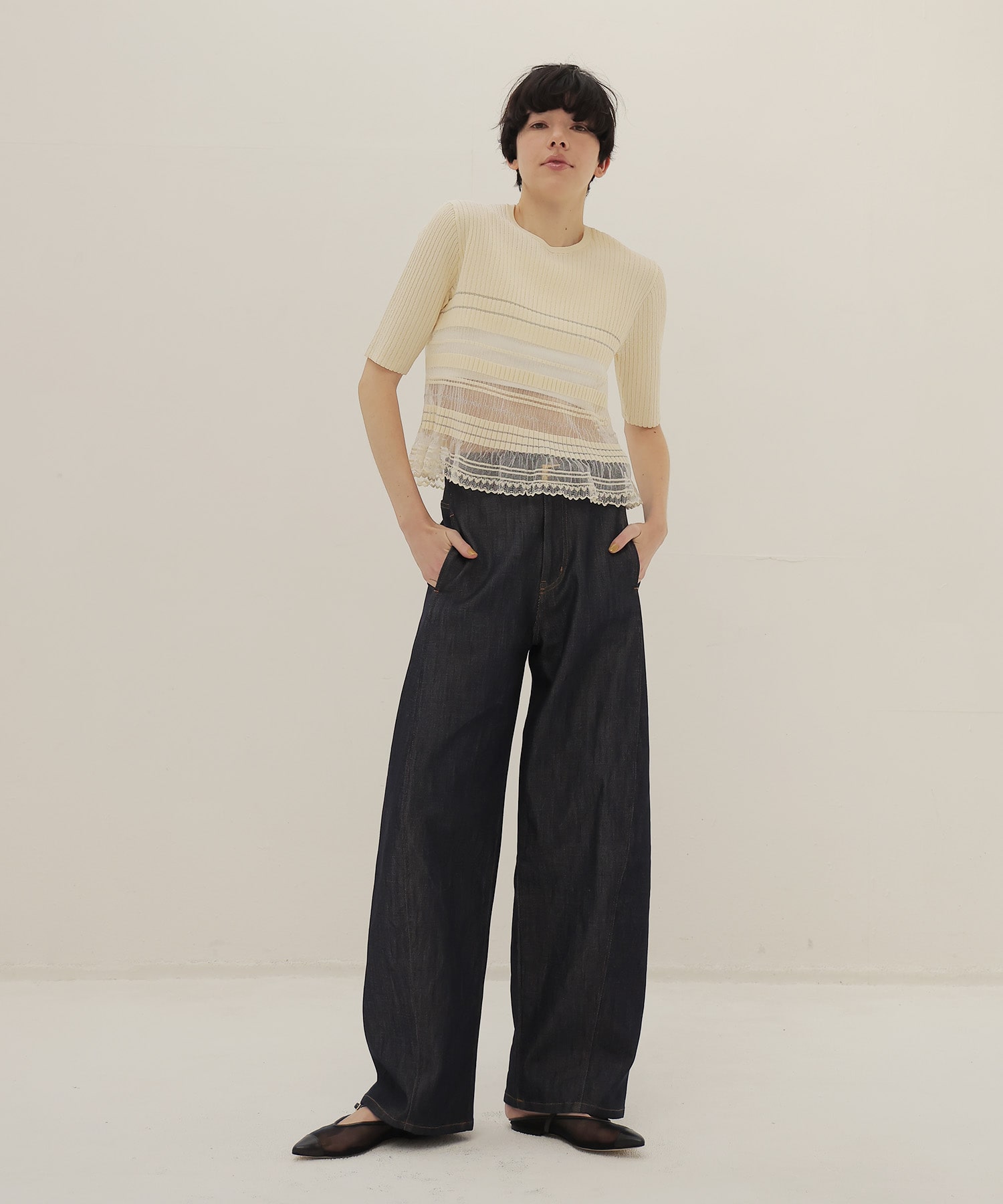 ＜CORSO ROMA，9＞mesh mule