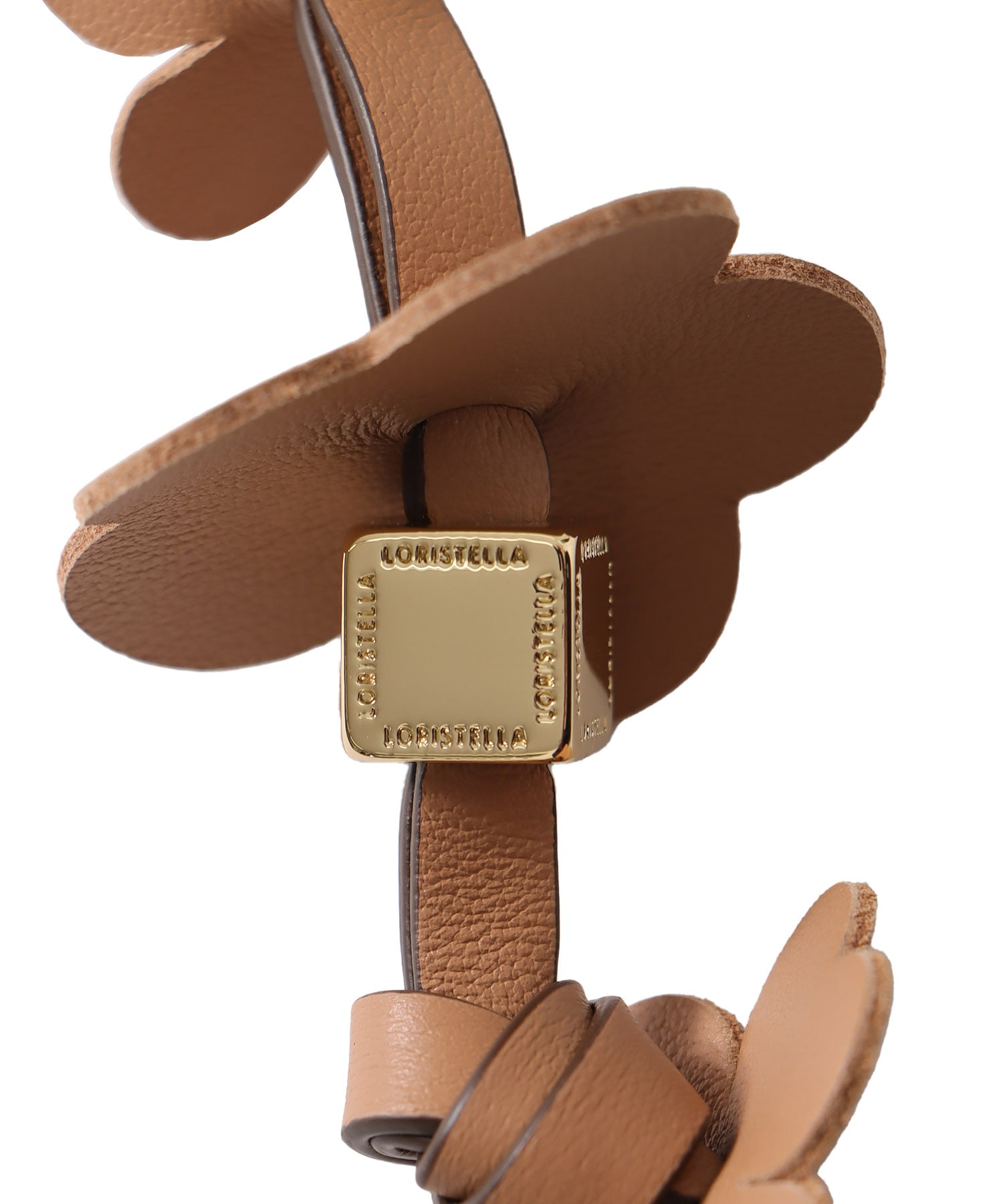 ＜LORISTELLA＞leather flower charm