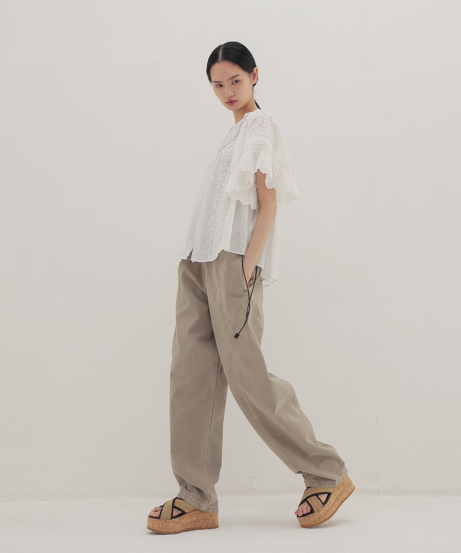 ＜HAIKURE＞ANGEL SHORT LENGTH TWILL 45