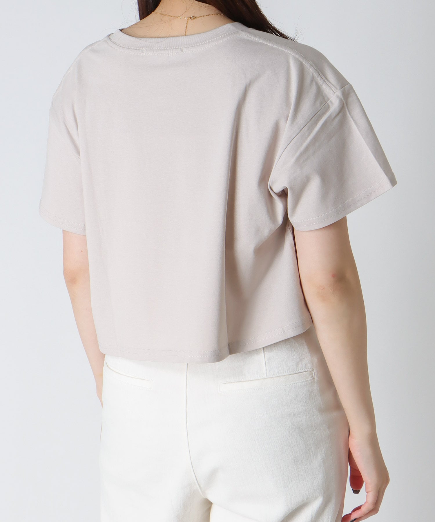 ＜BLACK SCORE＞MIU MIN CROPPED TEE