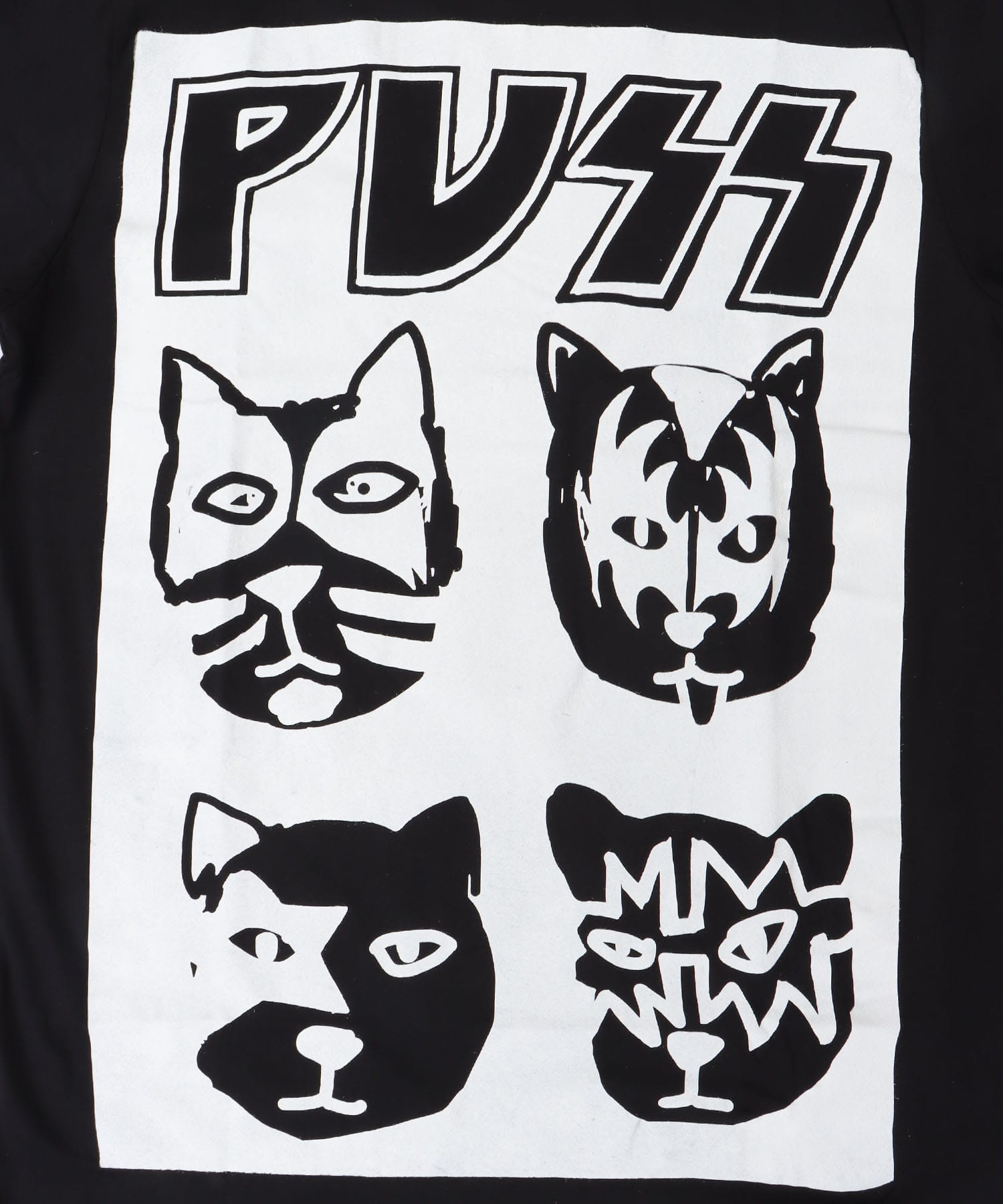 ＜BLACK SCORE＞KISS PUSS TEE