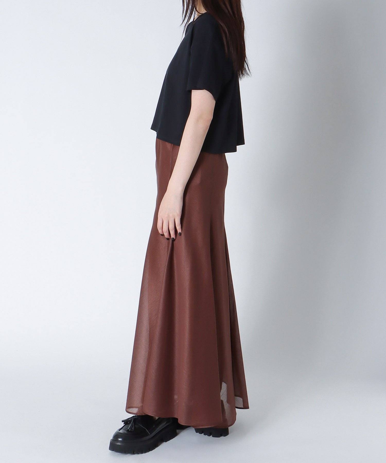 ＜BLACK SCORE＞TIGER ACDC MINI CROPPED TEE