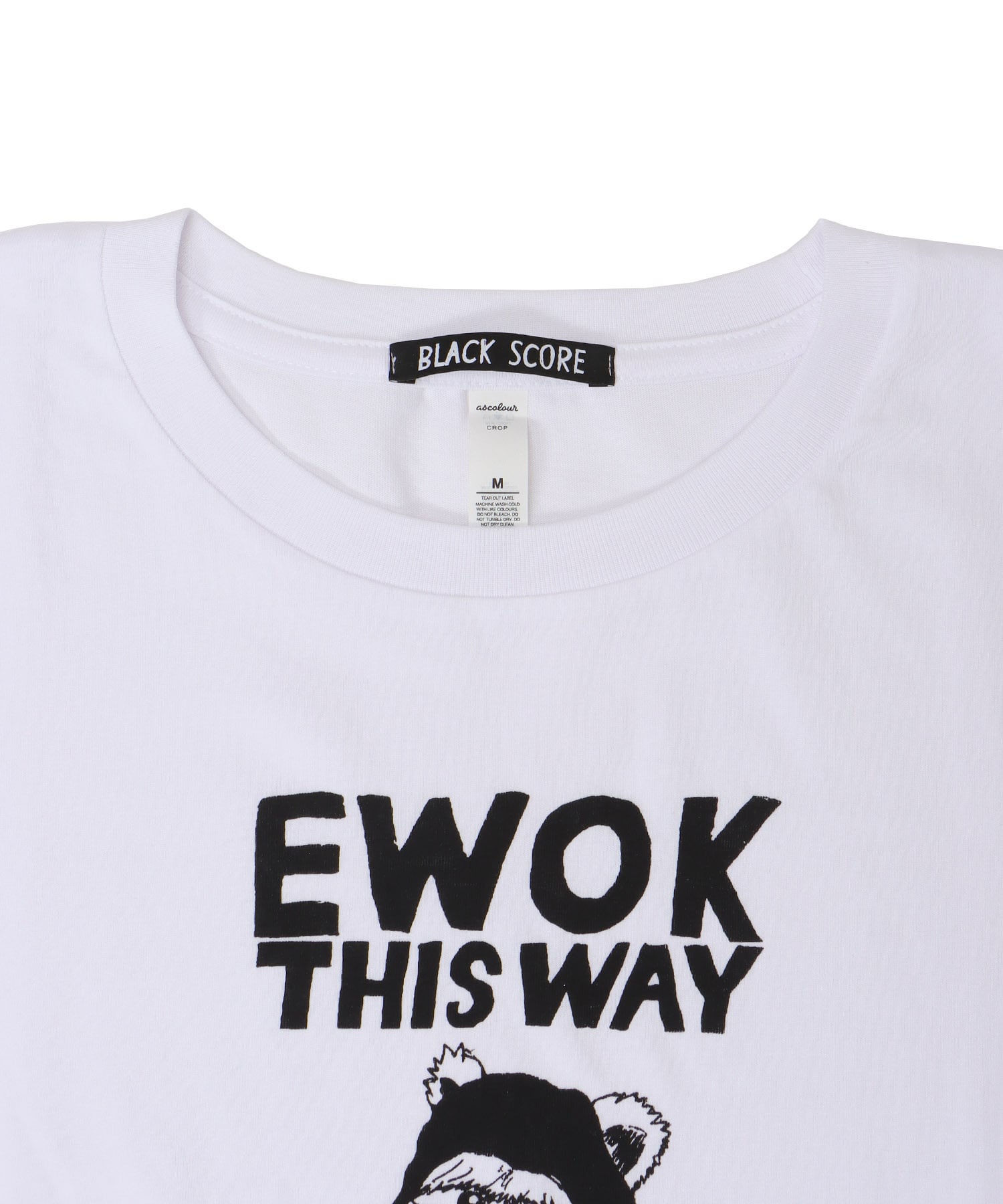 ＜BLACK SCORE＞EWOK CROPPED TEE