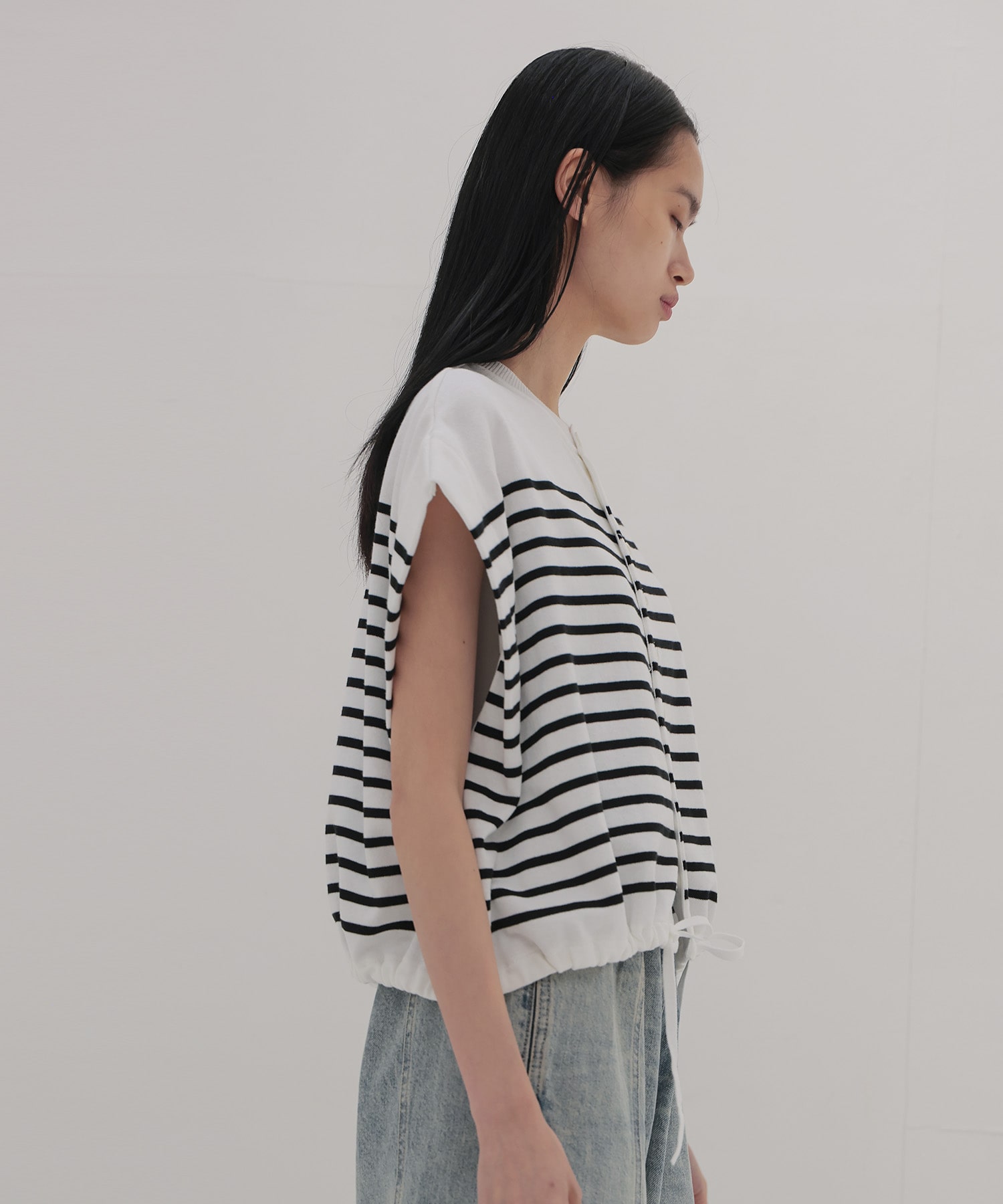 ＜uca＞Cool touch stripe vest CD