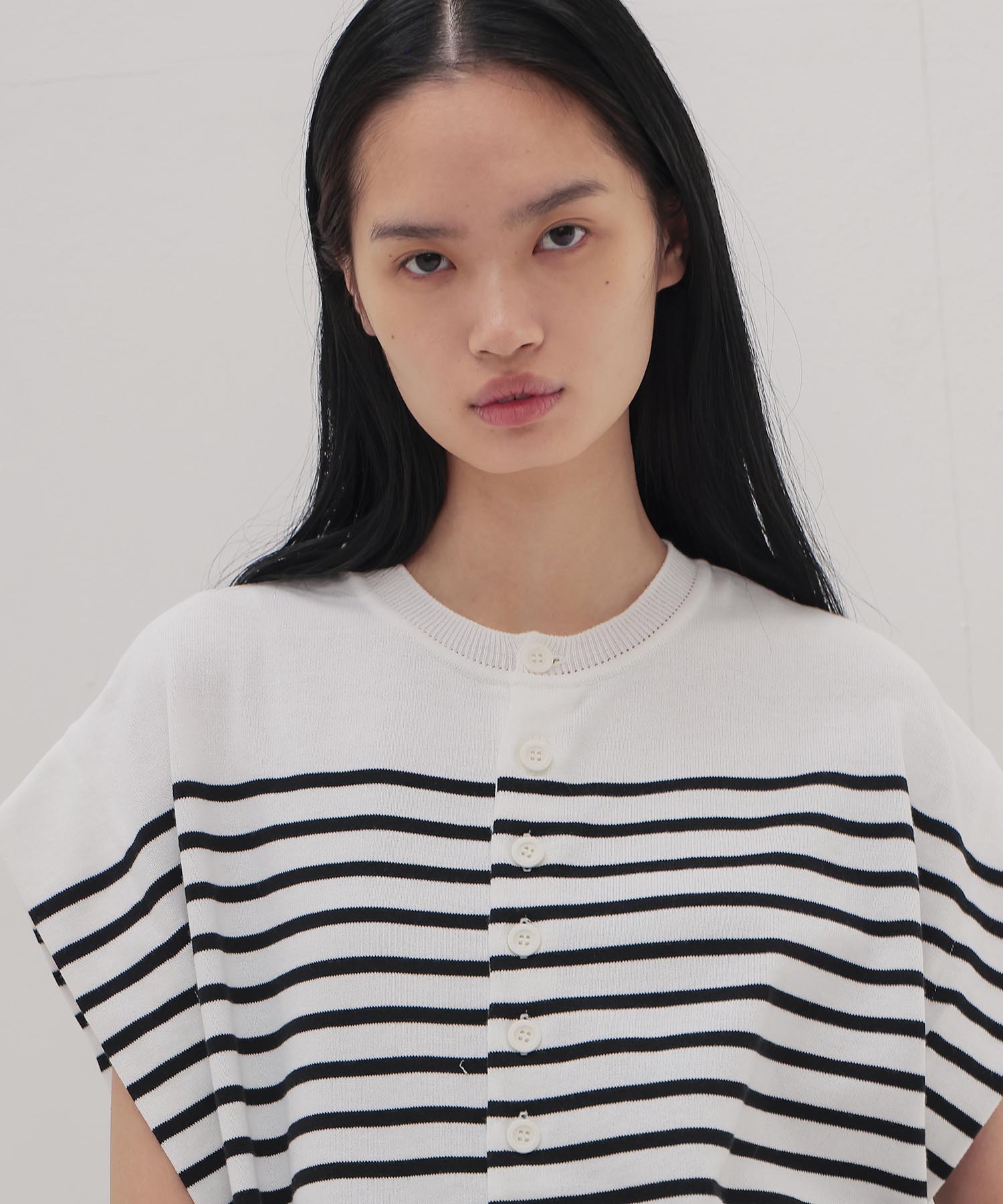 ＜uca＞Cool touch stripe vest CD