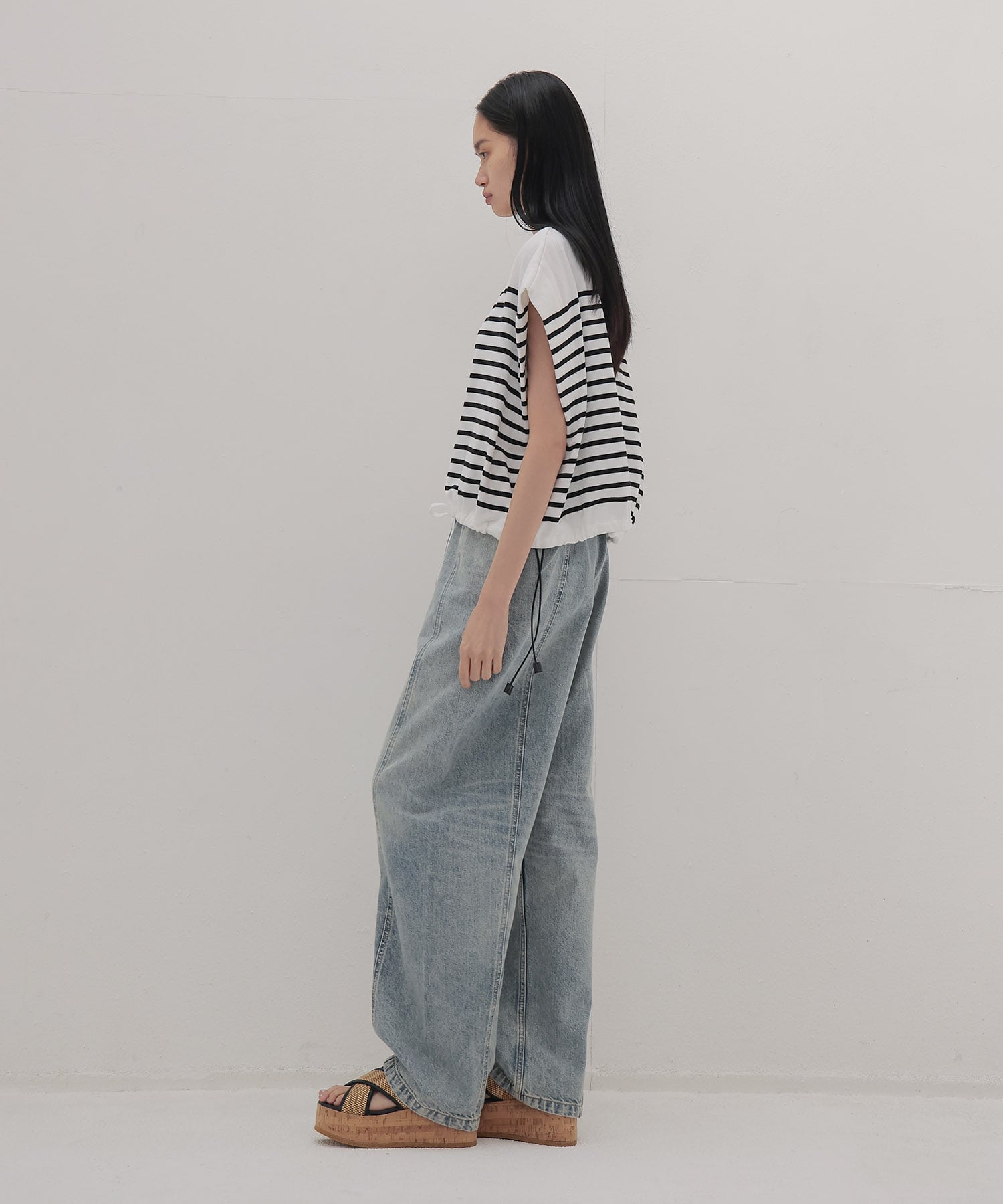 ＜uca＞Cool touch stripe vest CD