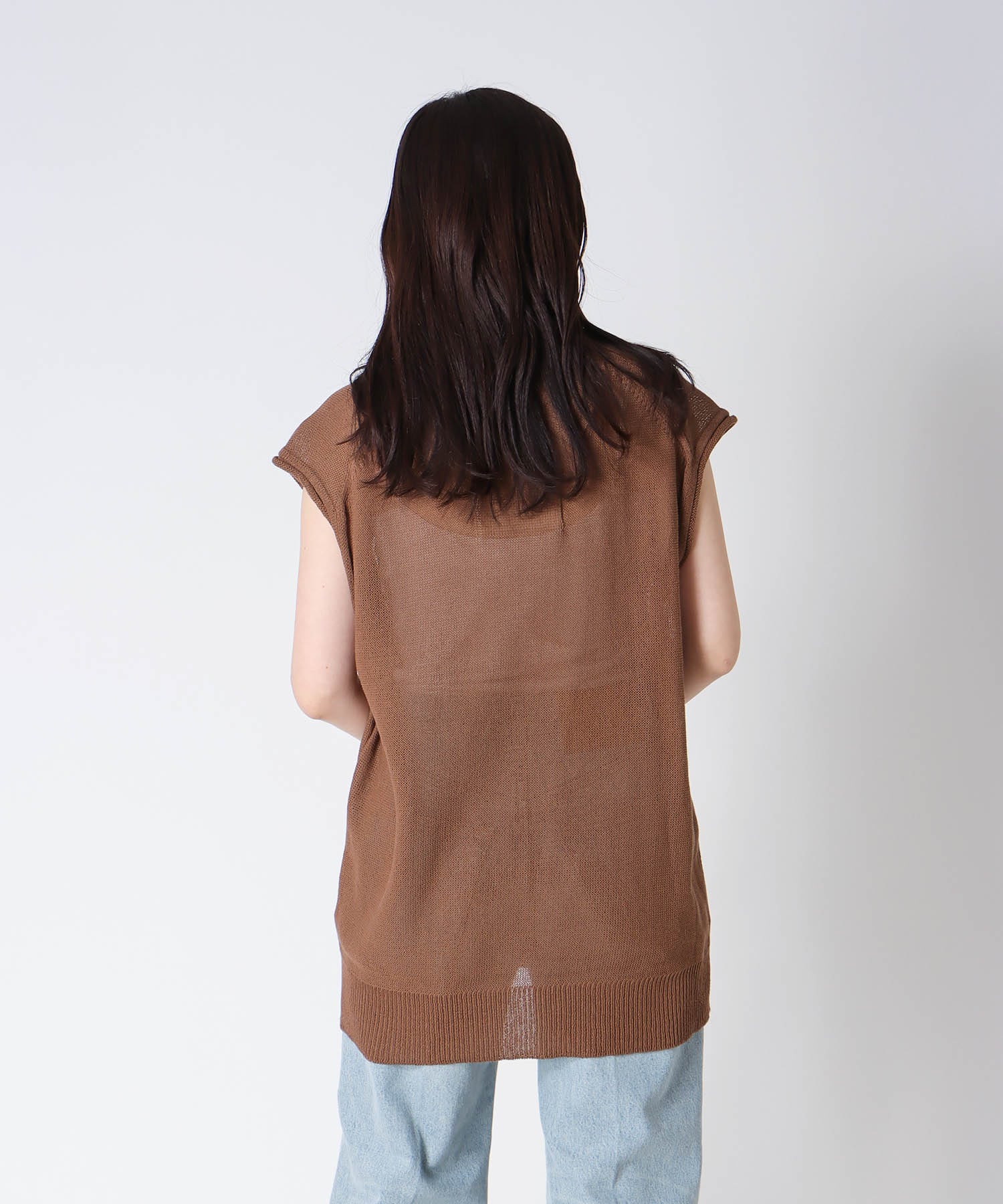 ＜uca＞sheer jersey vest