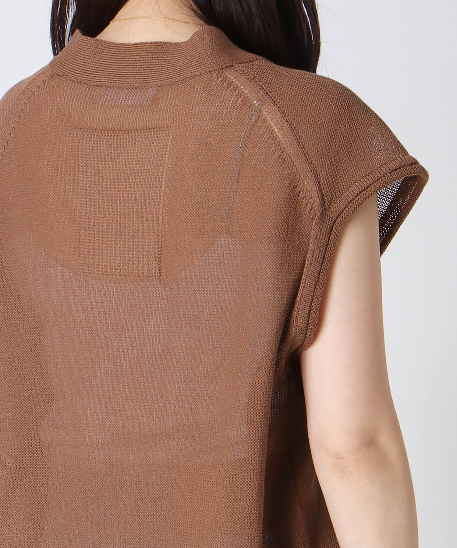 ＜uca＞sheer jersey vest