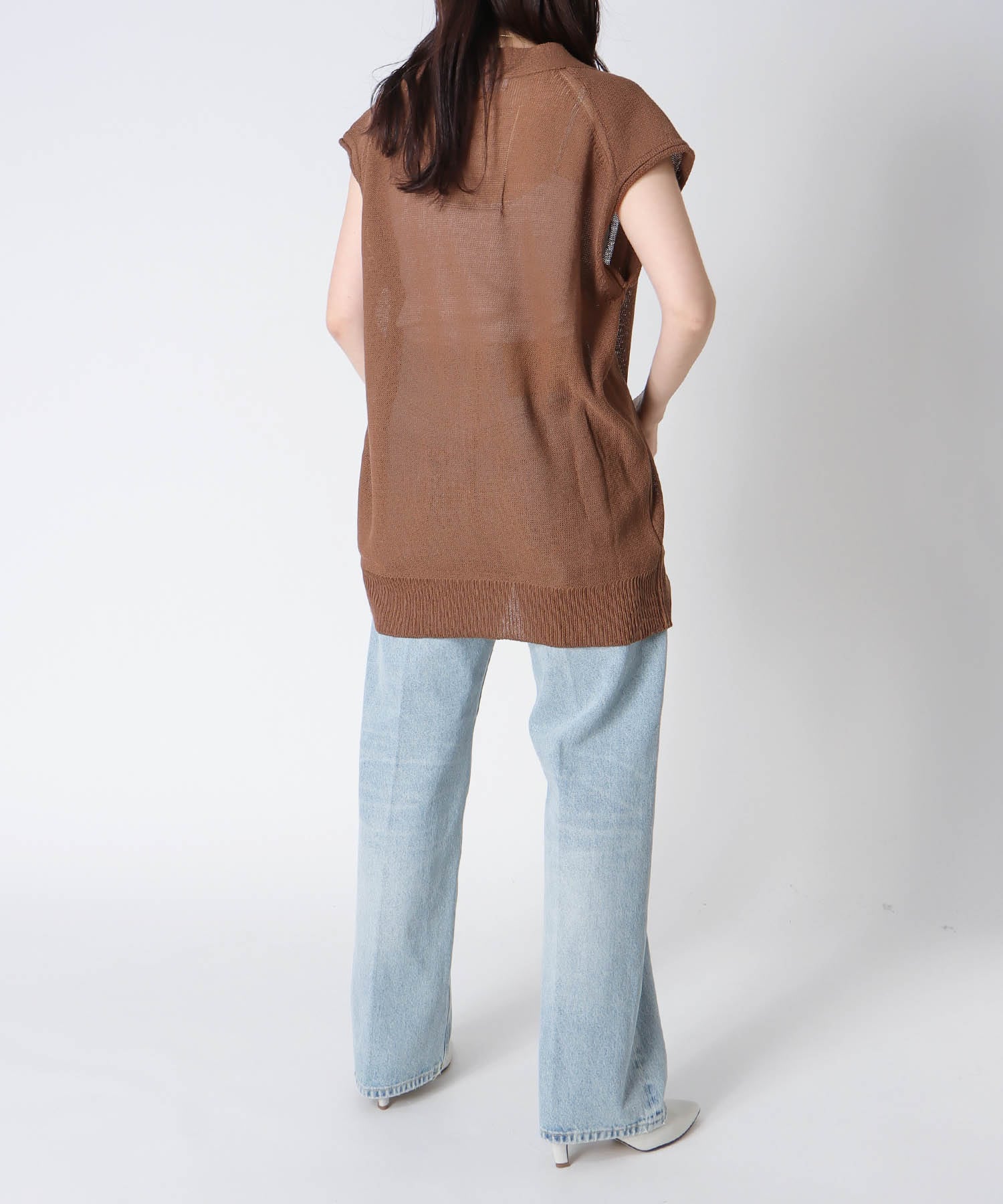 ＜uca＞sheer jersey vest