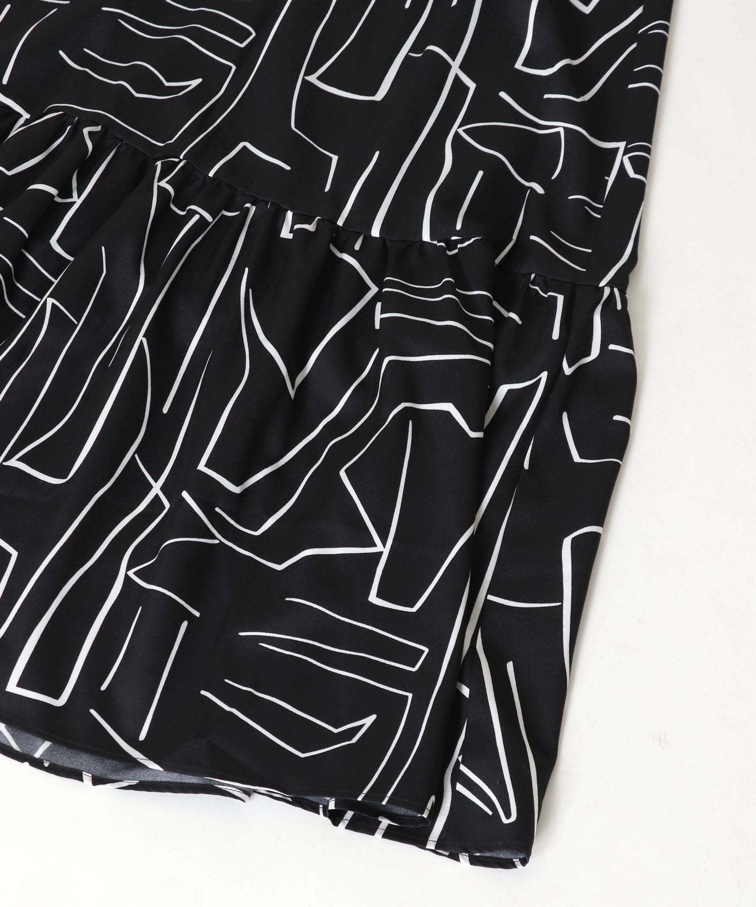 【WEB LIMITED】geometric design dress