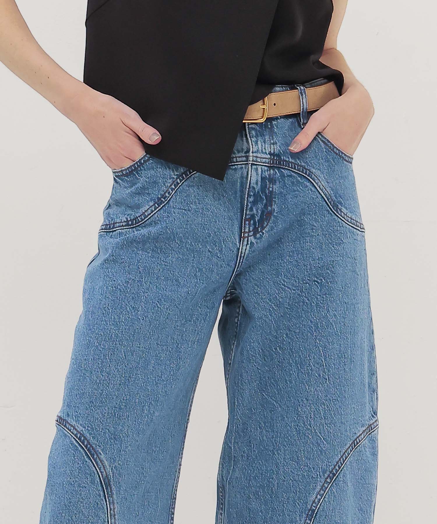 ＜BAUM UND PFERDGARTEN＞NAPOLEN Patch denim