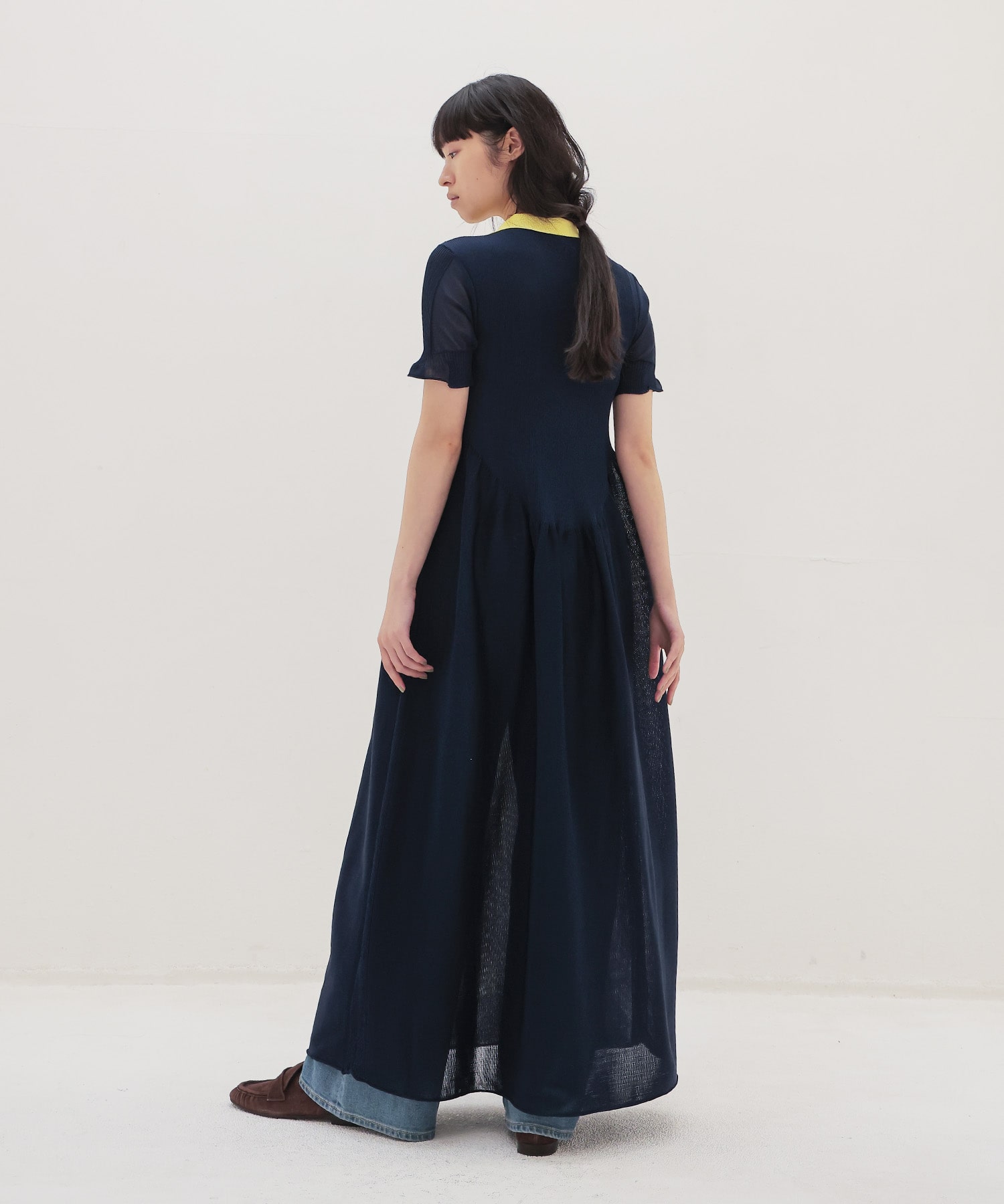 ＜ODAKHA＞gynoid polo dress