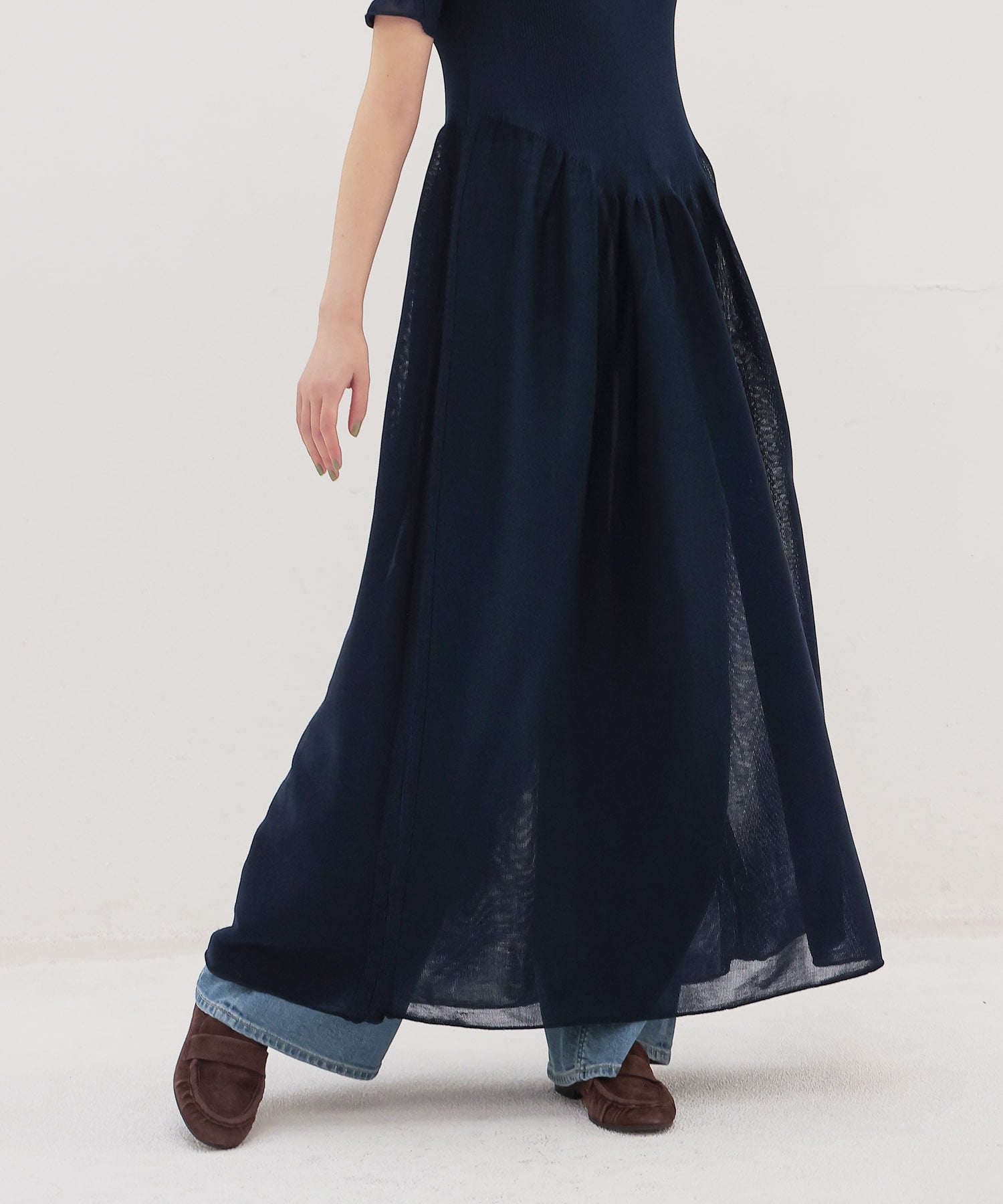 ＜ODAKHA＞gynoid polo dress