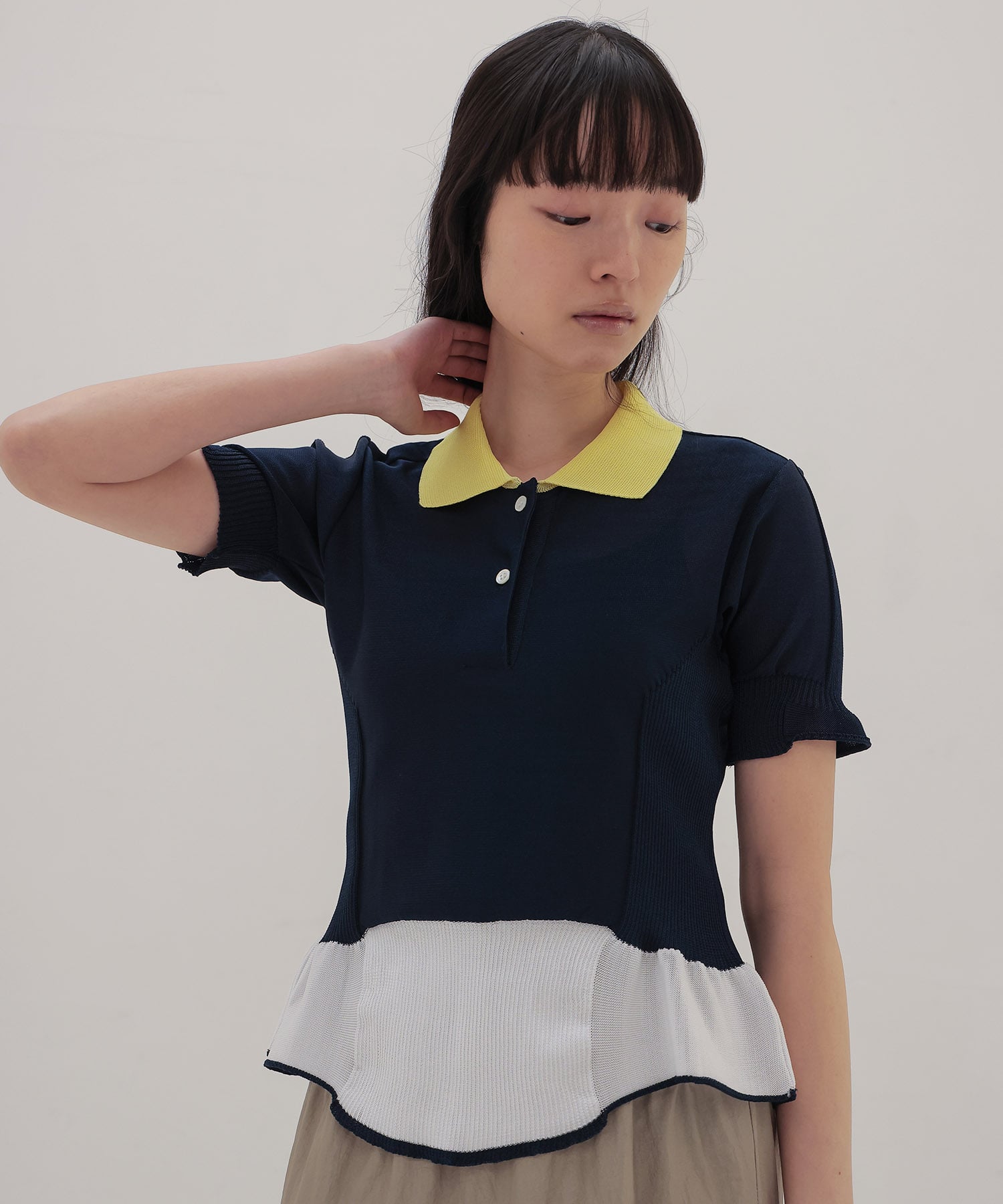 ＜ODAKHA＞gynoid polo shirt