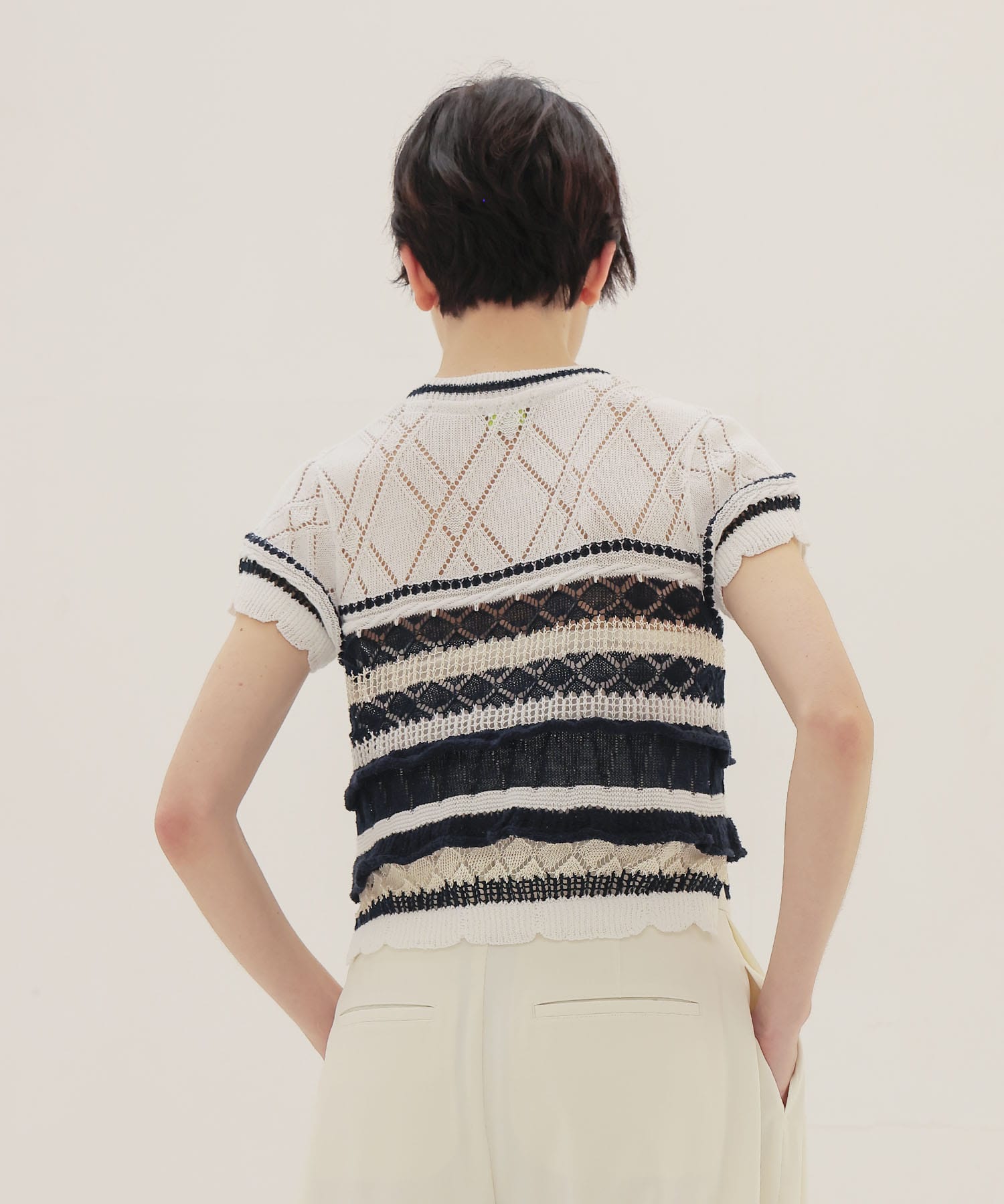 ＜ODAKHA＞crazy short knit basque