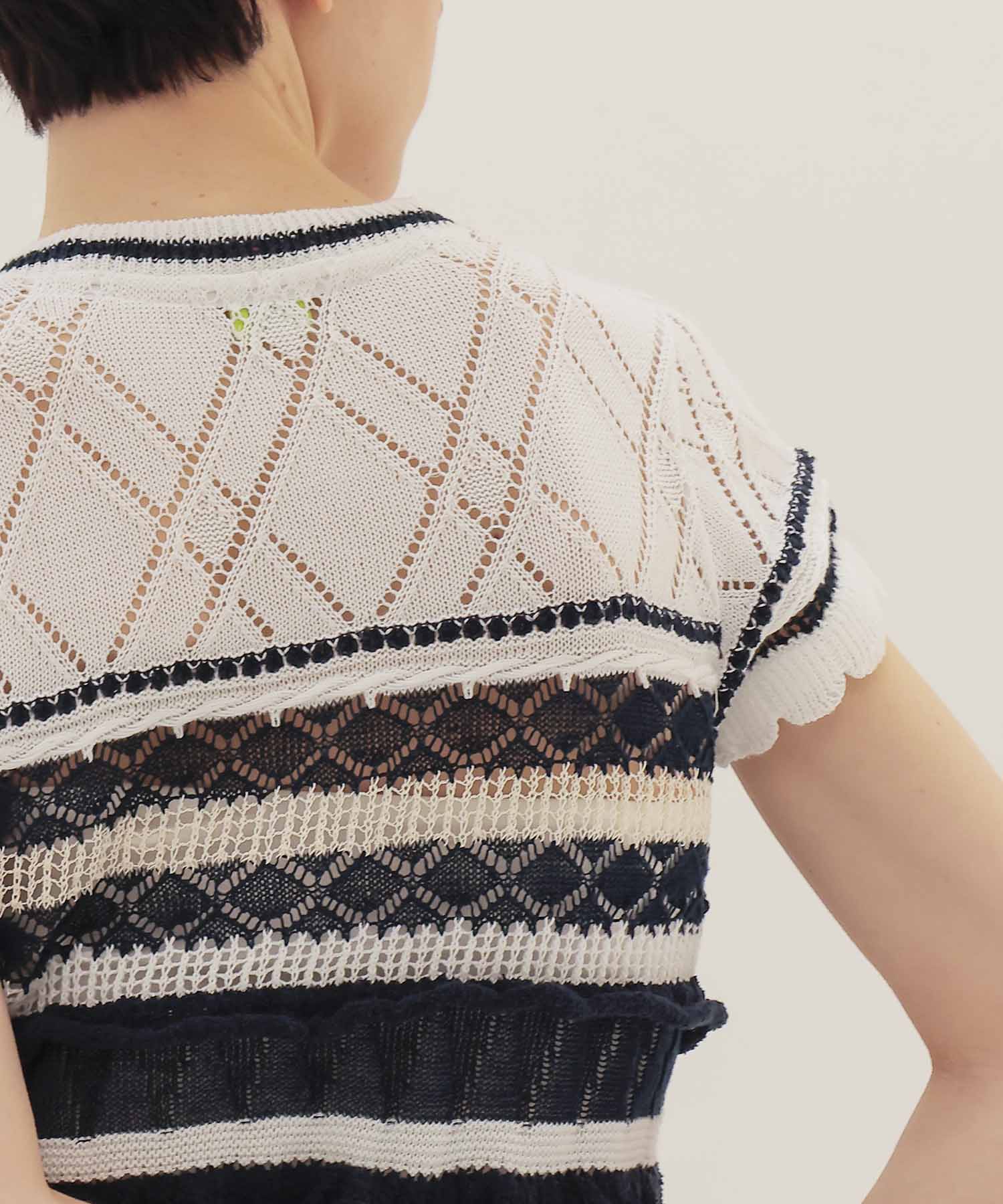 ＜ODAKHA＞crazy short knit basque