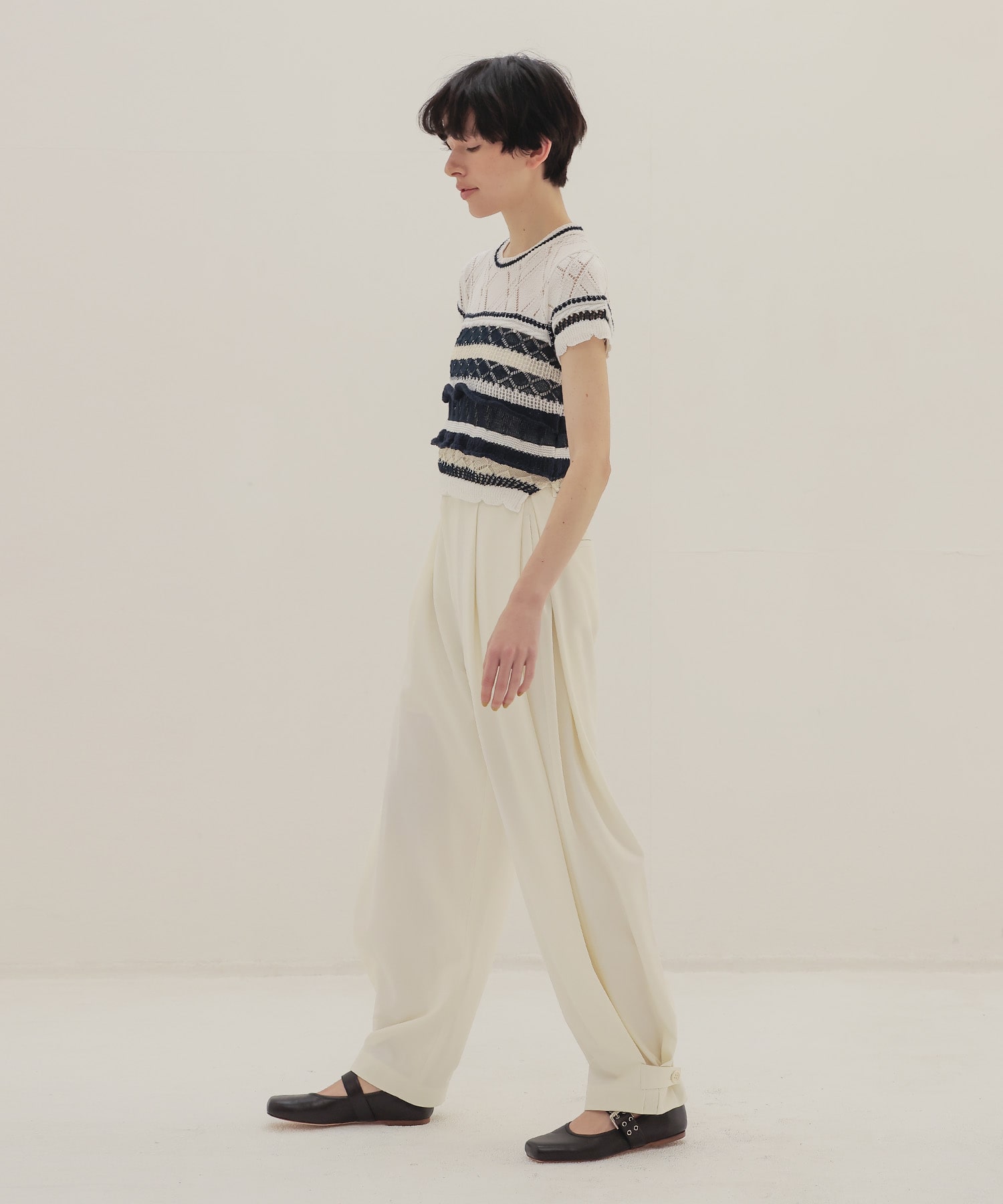 ＜ODAKHA＞crazy short knit basque