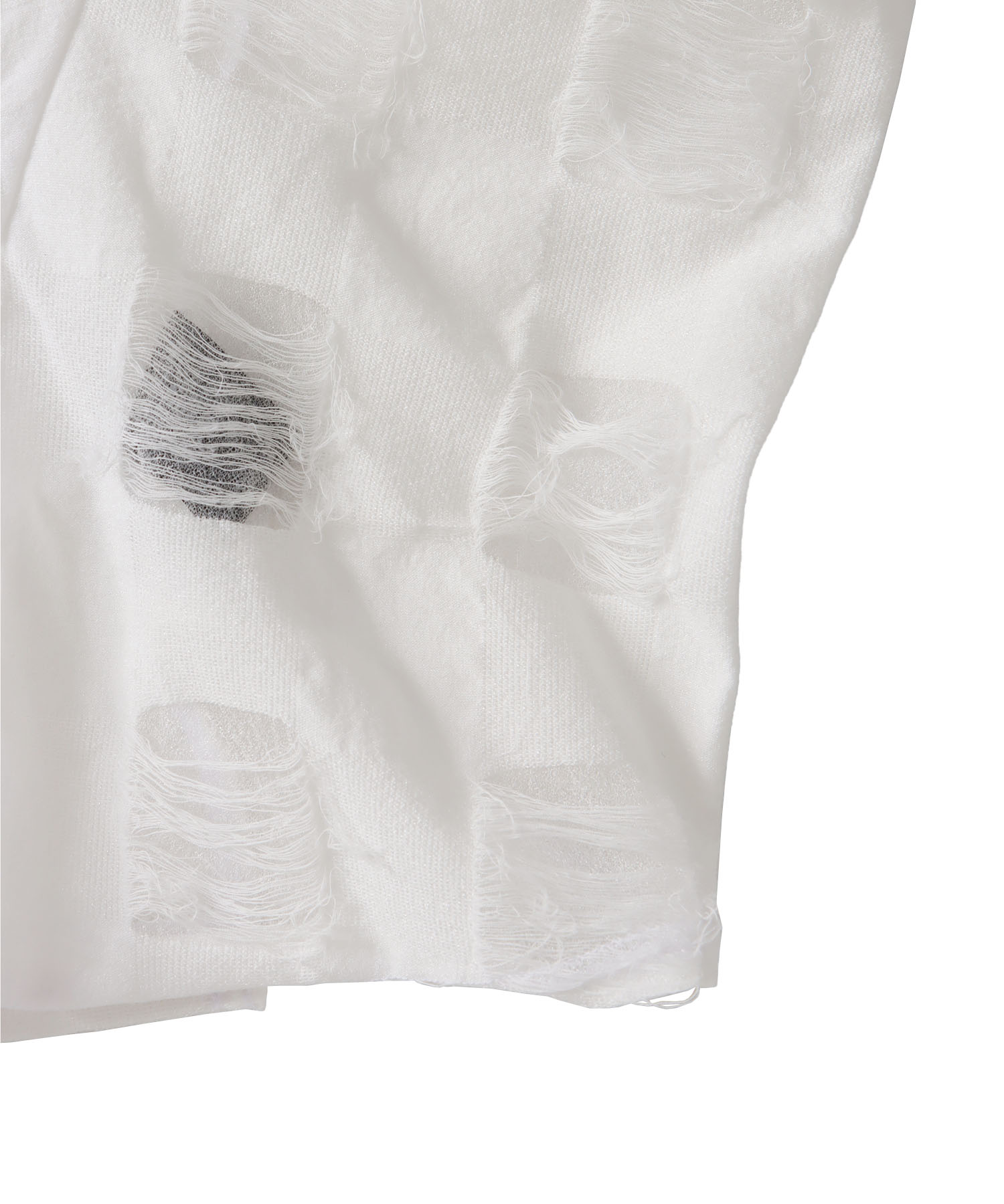 ＜ODAKHA＞twisted crushed gingham T