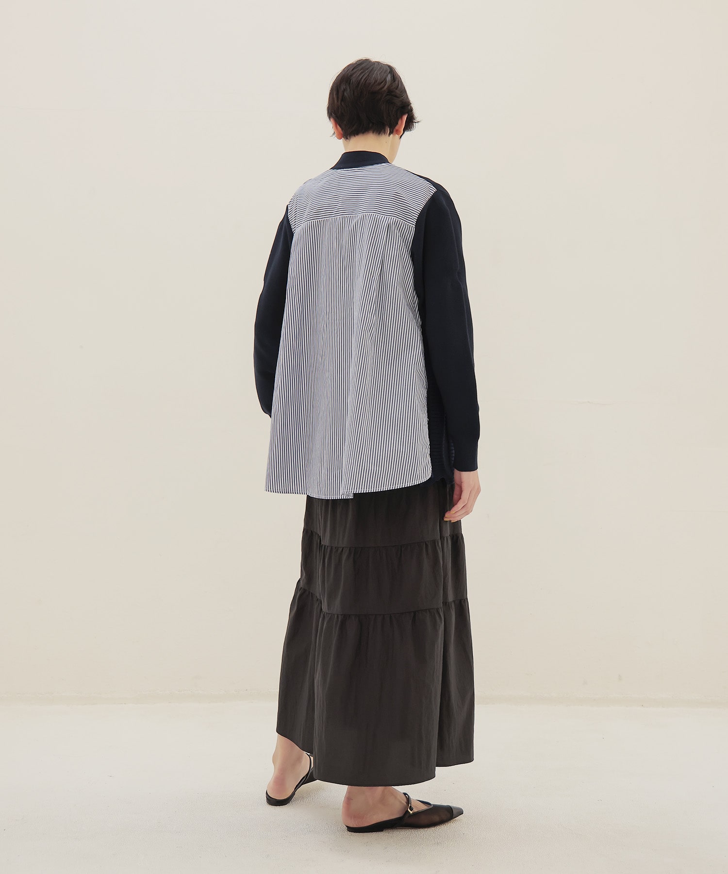 ＜ODAKHA＞wavy flared cardigan