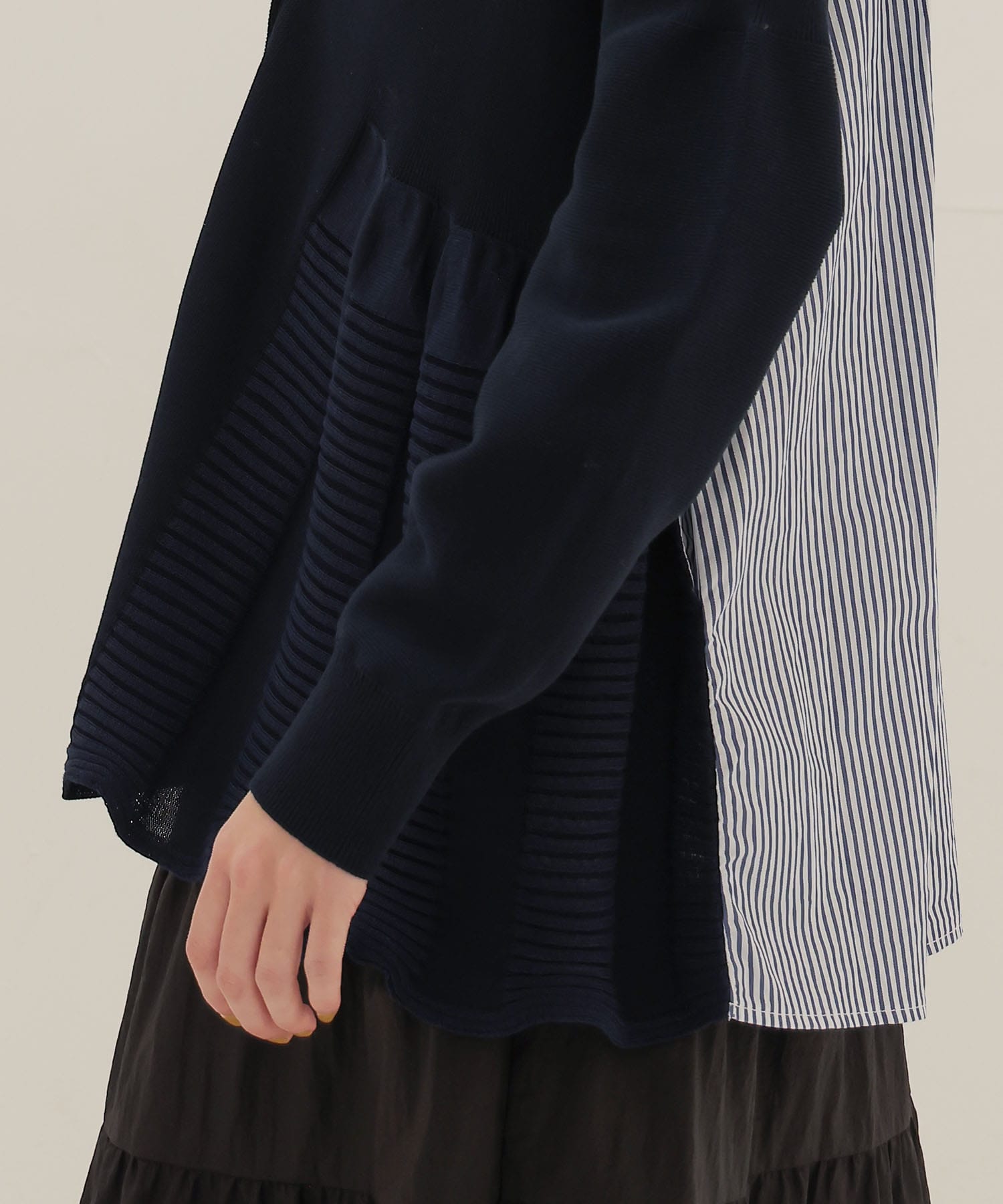 ＜ODAKHA＞wavy flared cardigan