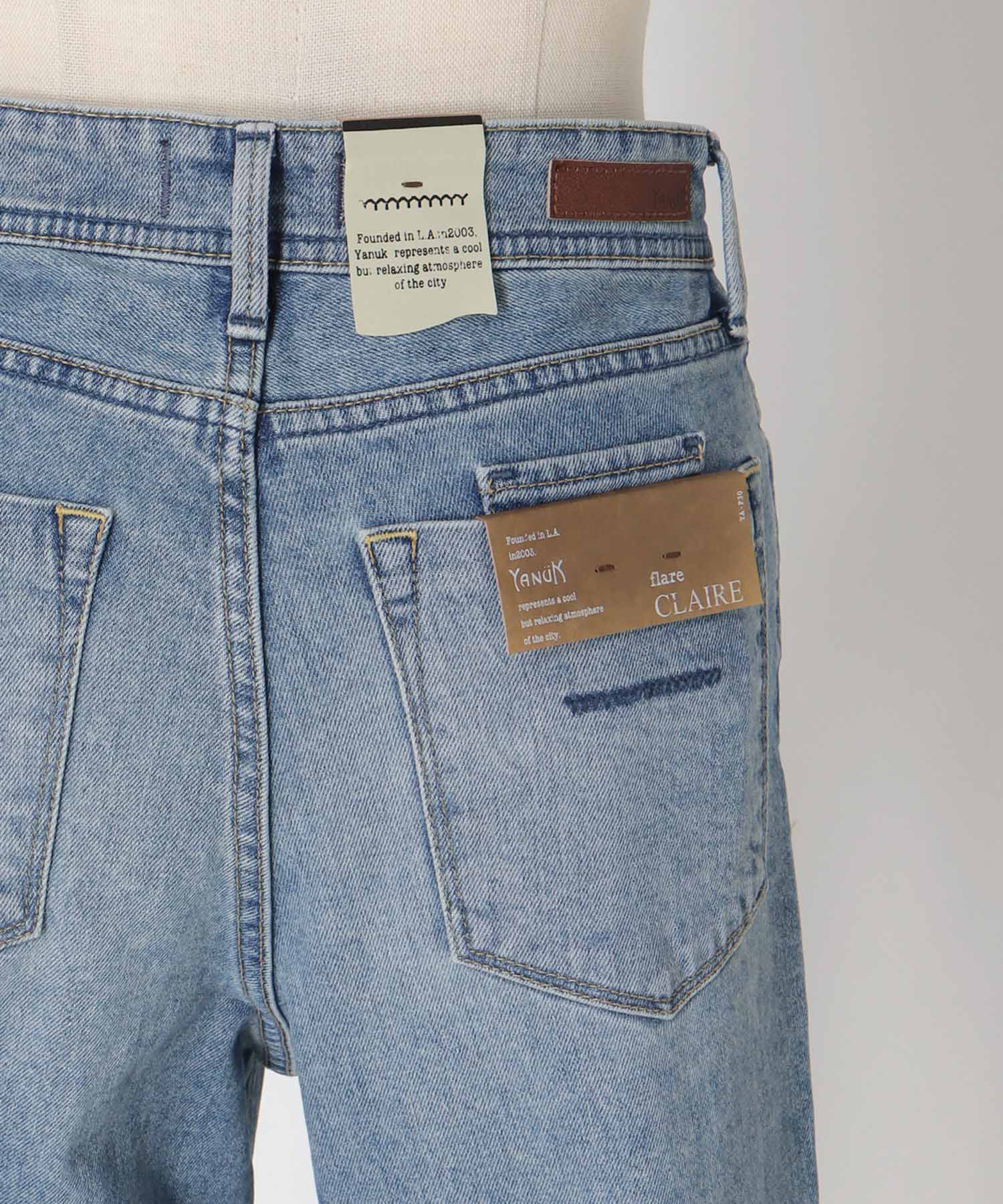 【YANUK/ヤヌーク】CLAIRE Flare denim