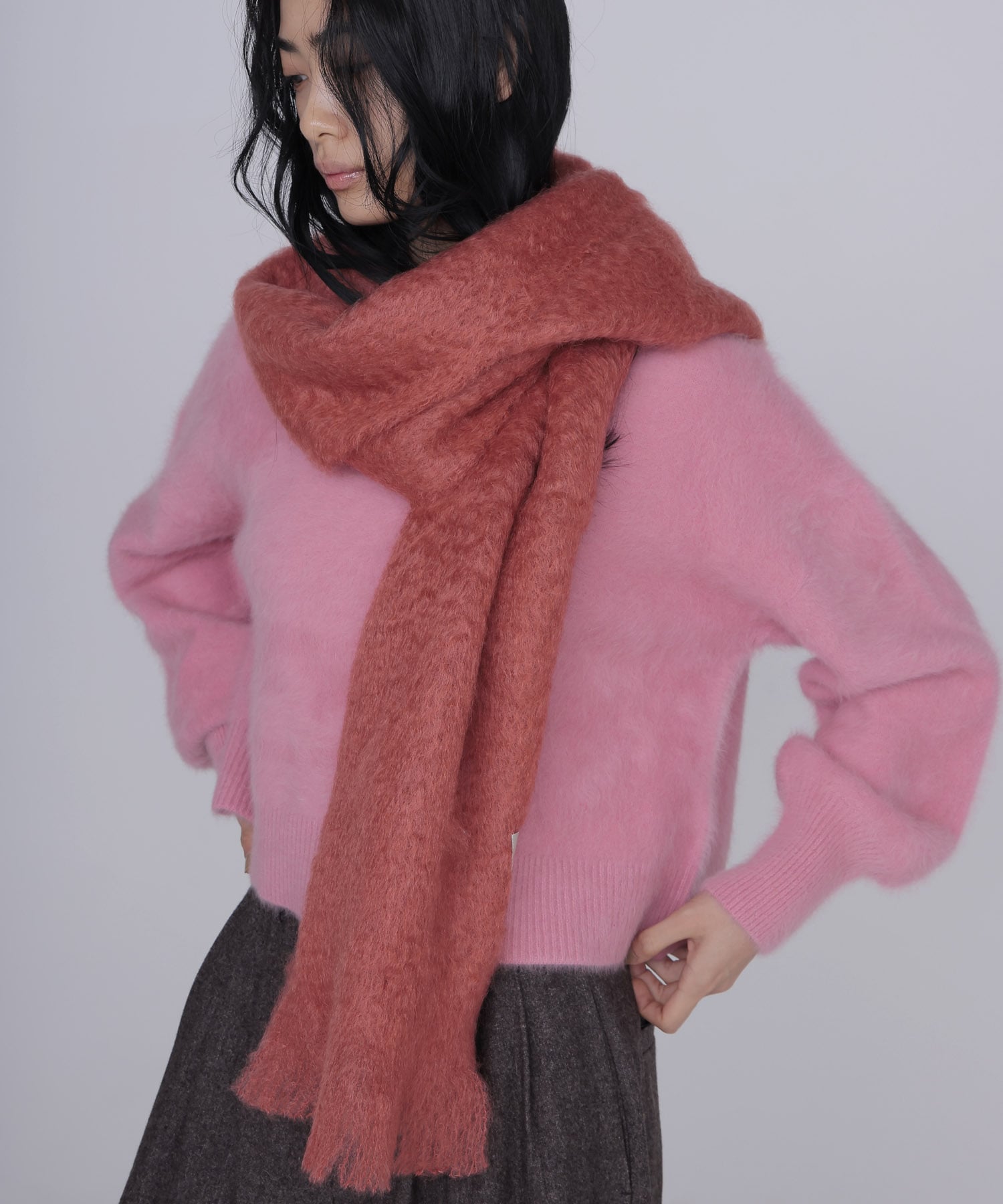 814 Ezcaray/エイトフォーティーンエスカライ】Scarf Liso | AND ON