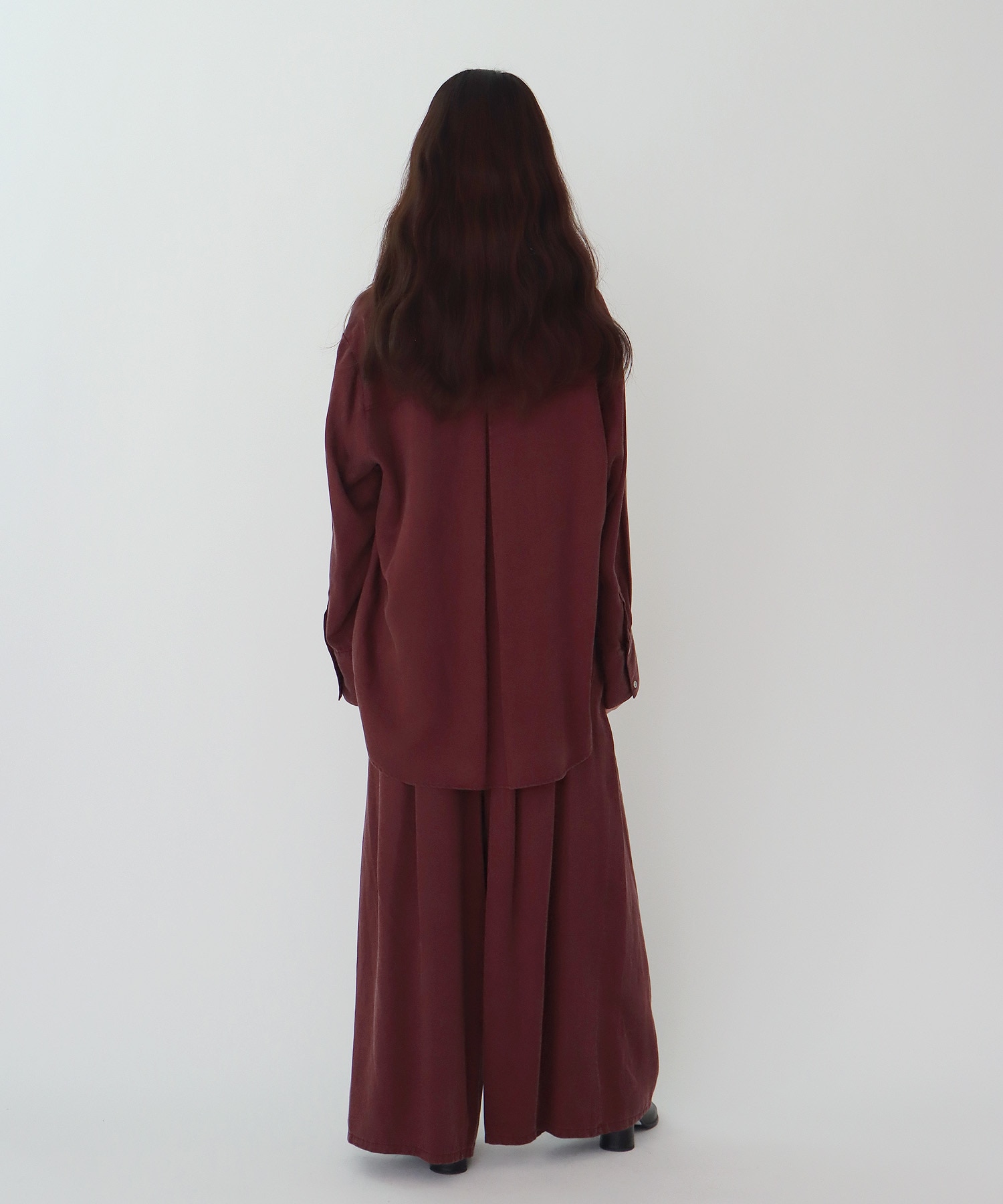 tencel tuck pants