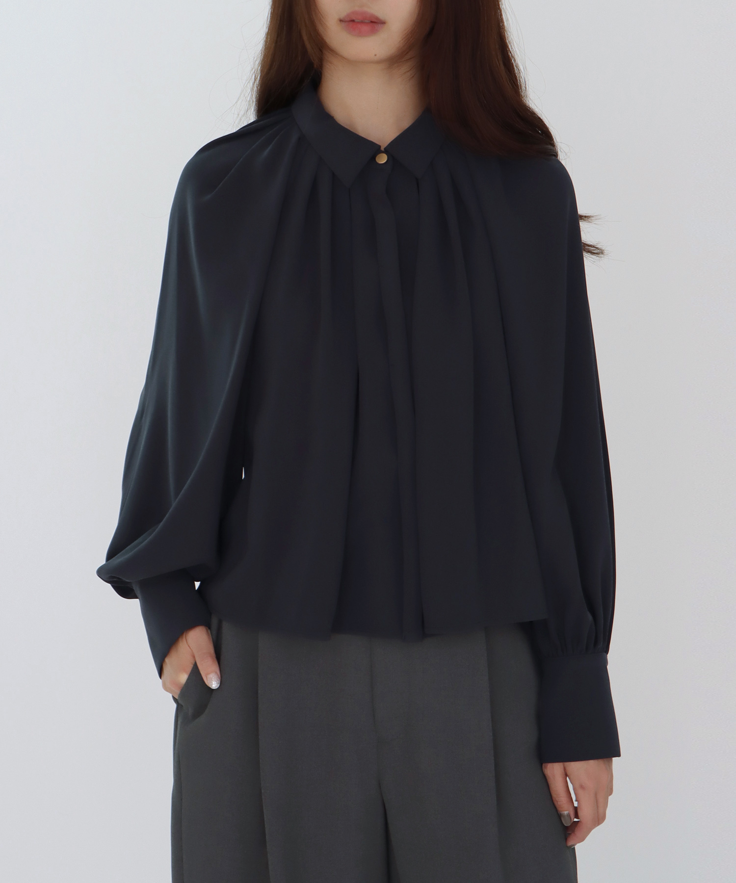 【B7/ベーセッツ】volume short blouse